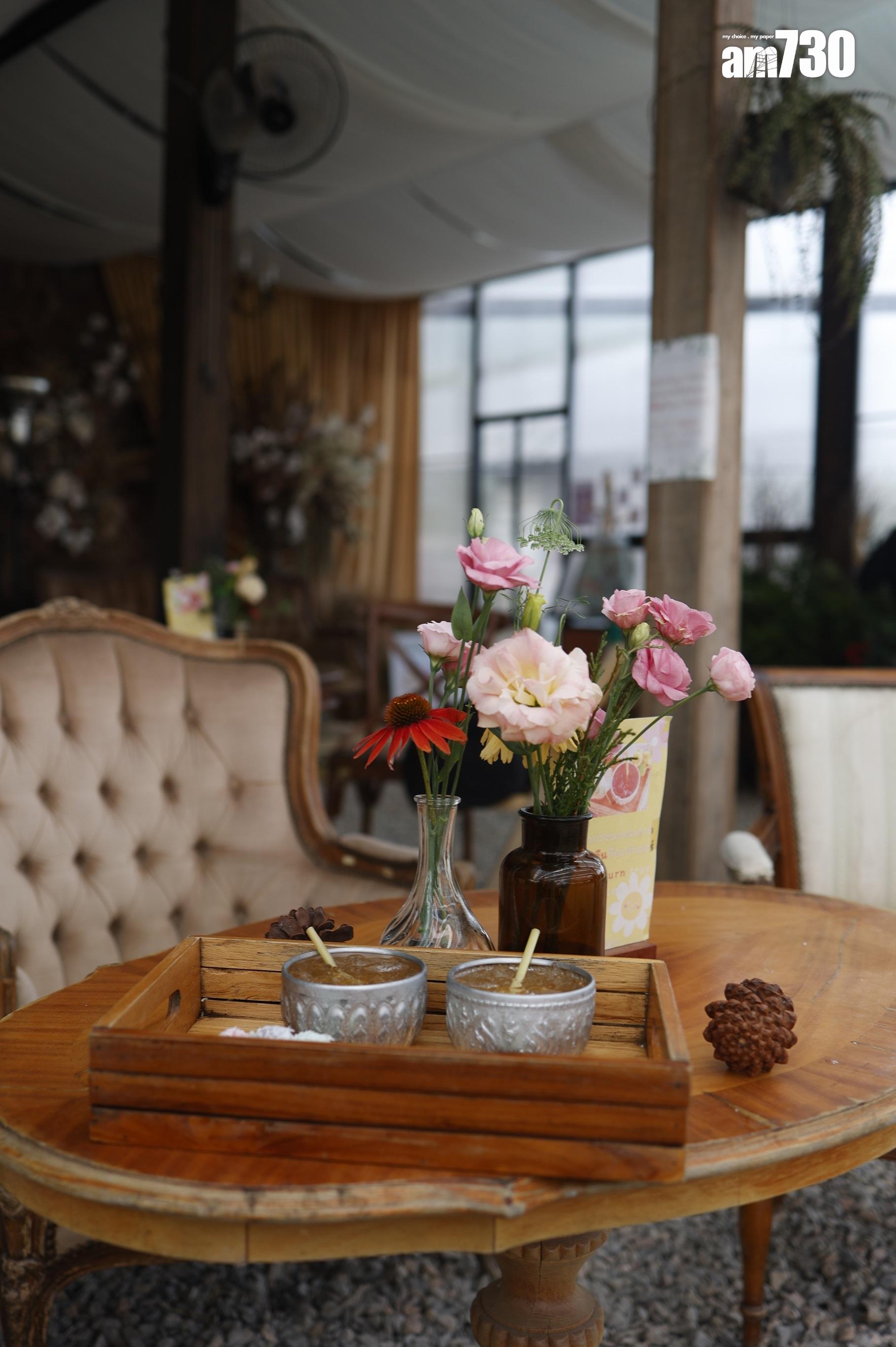 免費附送的餐點包括泰式草本茶及甜品。(劉韻瑩攝)