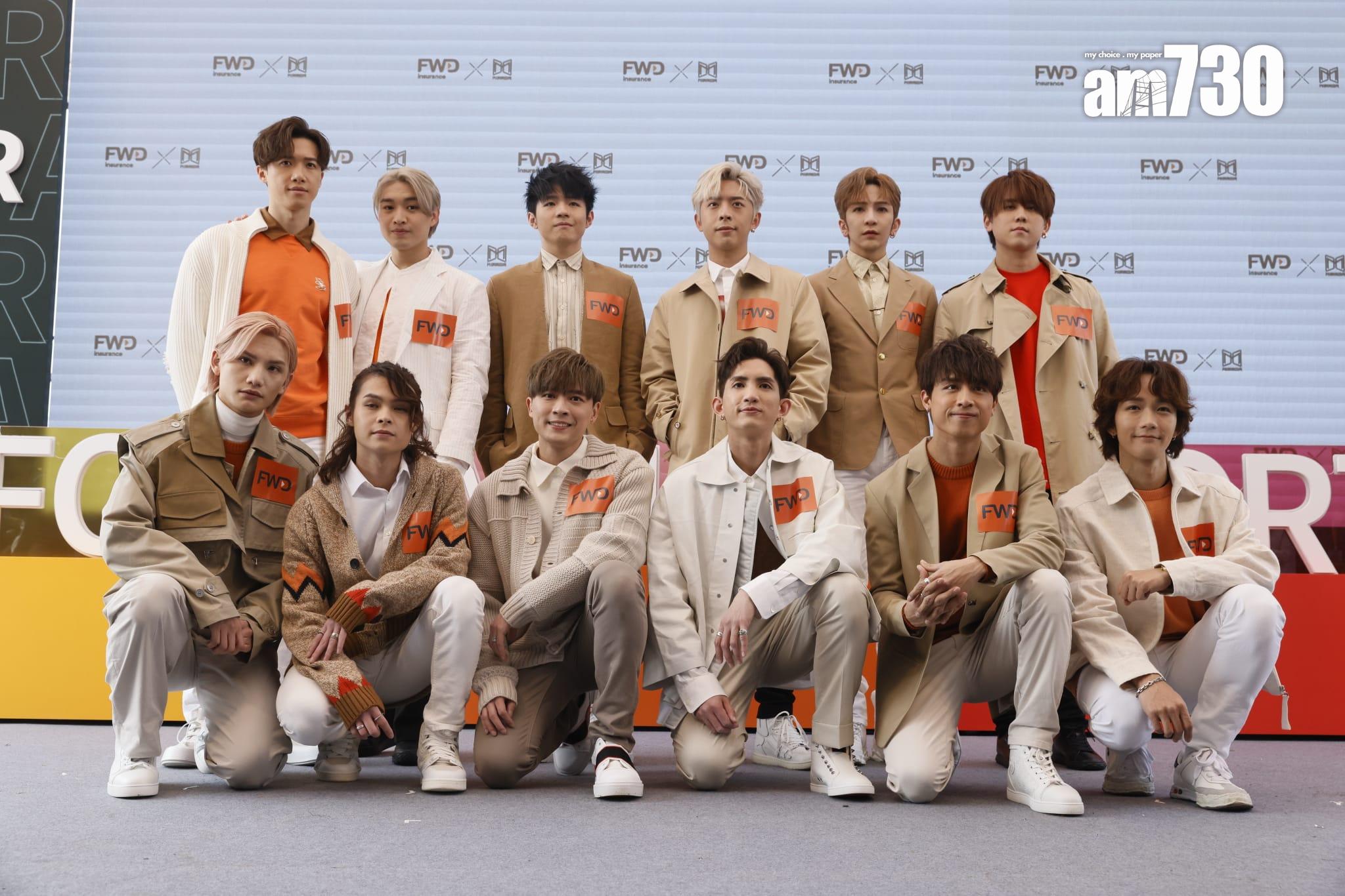 MIRROR今日終以12人姿態現身。 (蘇文傑攝)