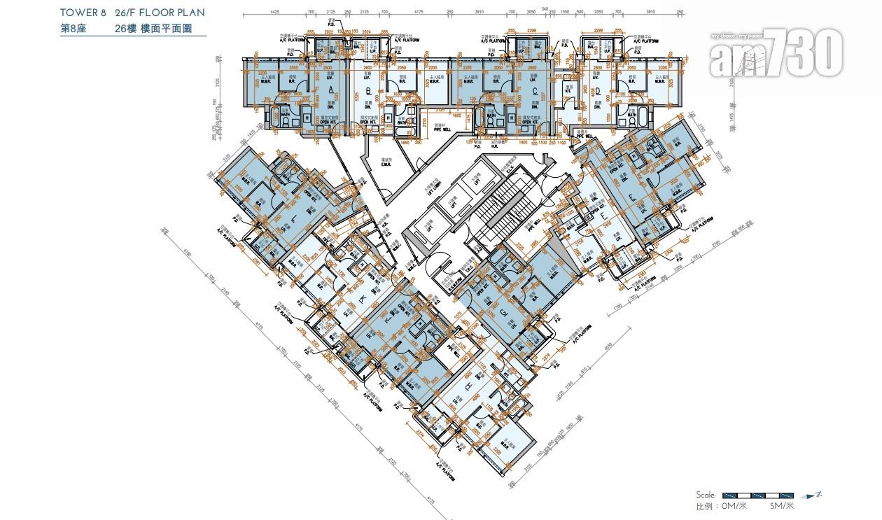 新盤樓書|KOKO MARE面積310至1078方呎 標準戶兩房佔近80%