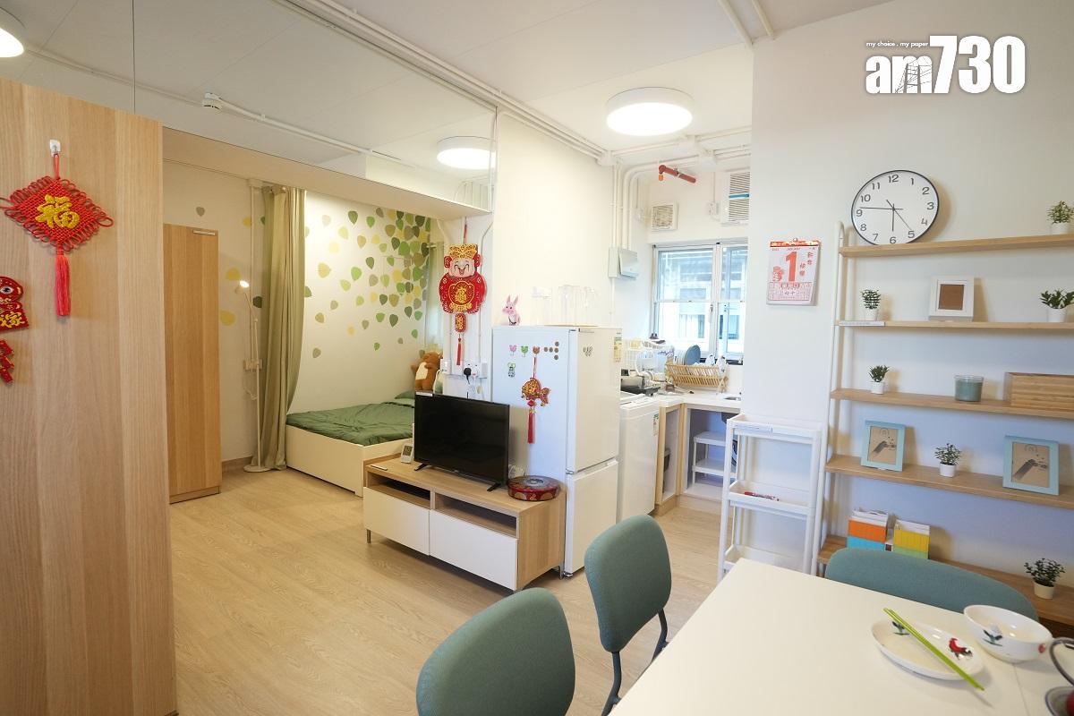 簡約公屋模擬4至5人單位示範單位。(資料圖片/陳奕釗攝)