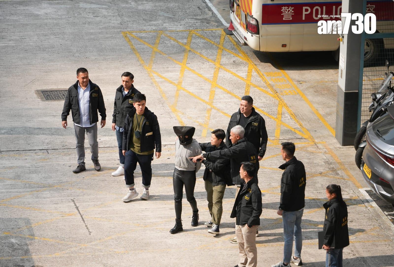 死者蔡天鳳前夫女友人離開天水圍警署