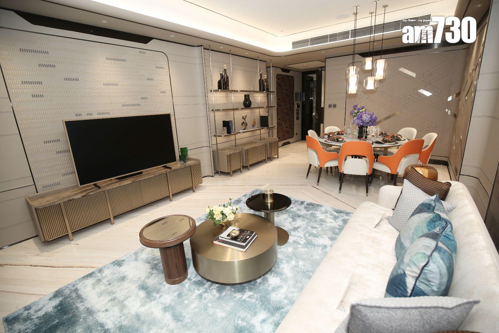 示範單位|天瀧1428方呎四房雙套 跑車作設計靈感 主人浴室配寶藍色透光浴缸