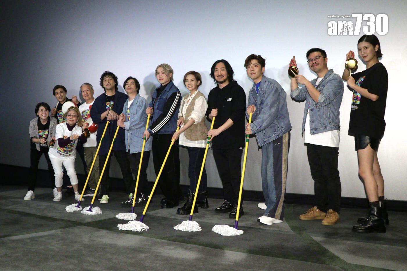 《死屍死時四十四》一眾演員齊人出席謝票場。(林俊源攝)