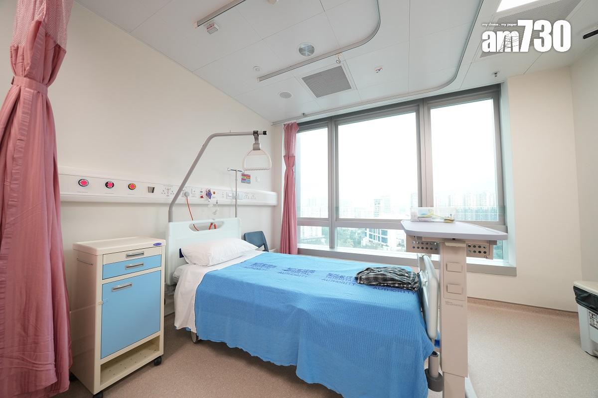 廣華醫院新大樓最少設有56張常設隔離病床,圖為單人病格。(陳奕釗攝)