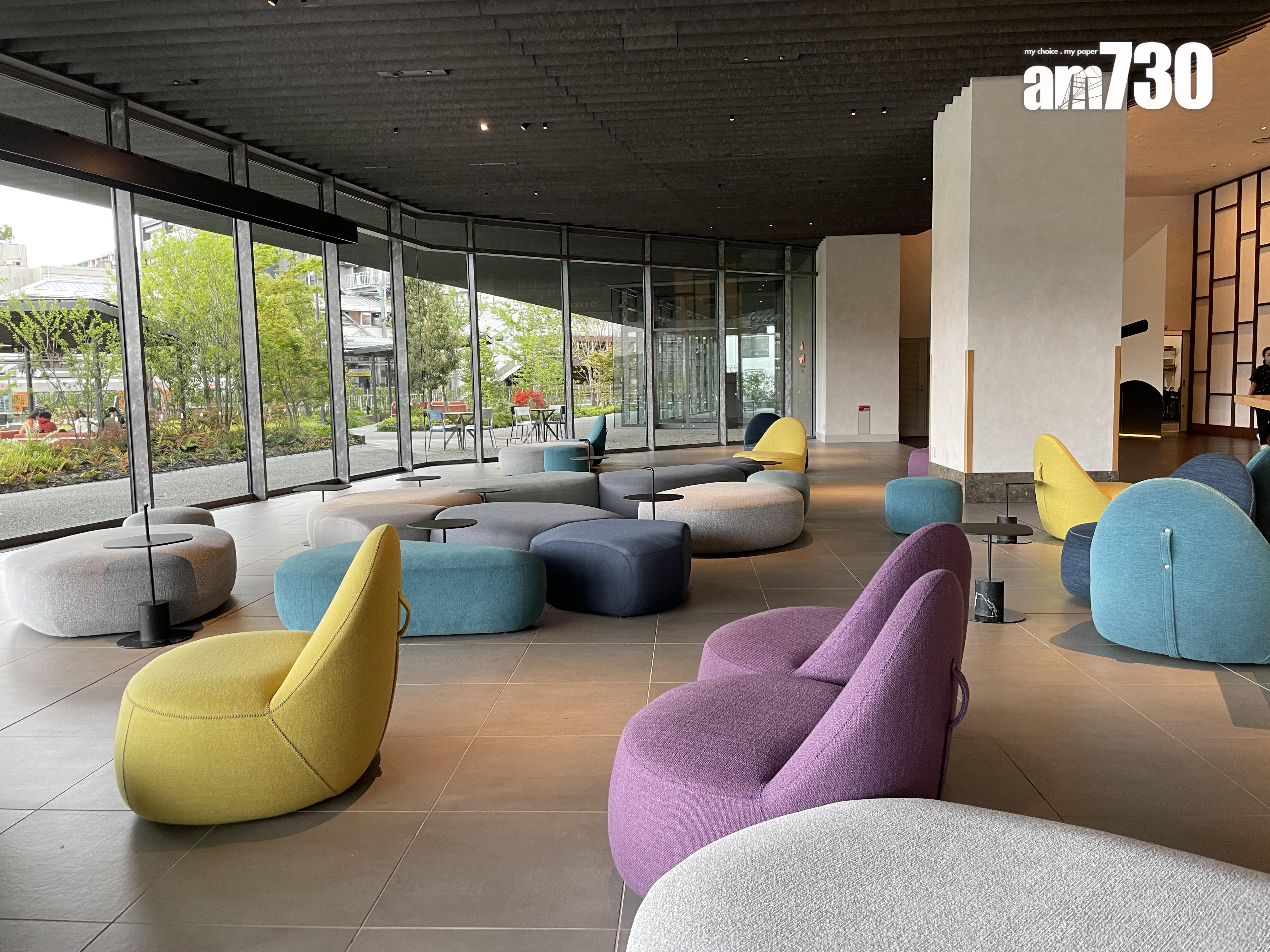 酒店大堂OMO Base為結合自助Check-in、閱讀區、休憩區的公共空間。