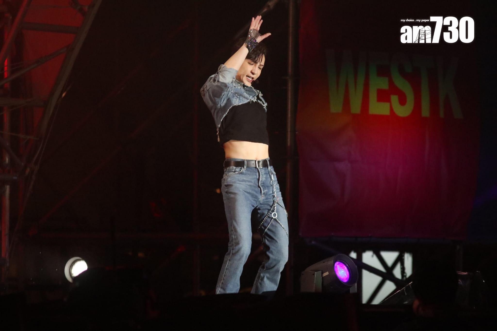 Anson Lo在西九音樂節壓軸出場。(鍾式明攝)