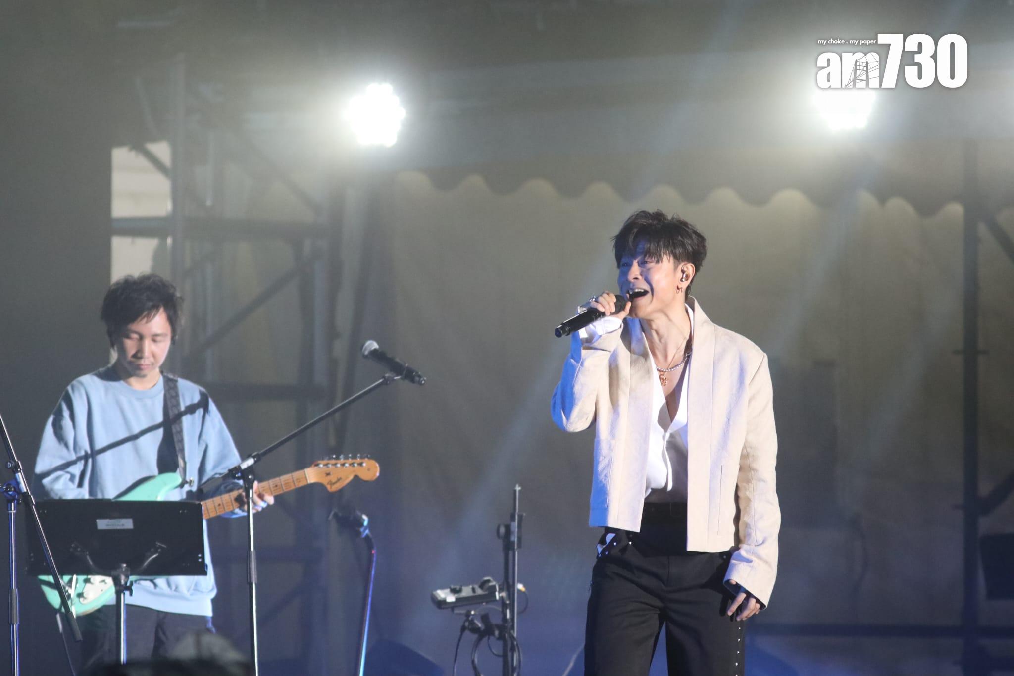 陳健安(On仔)與R.O.O.T在《POPFEST HKT西九音樂節:越流行》首度合作。(鍾式明攝)