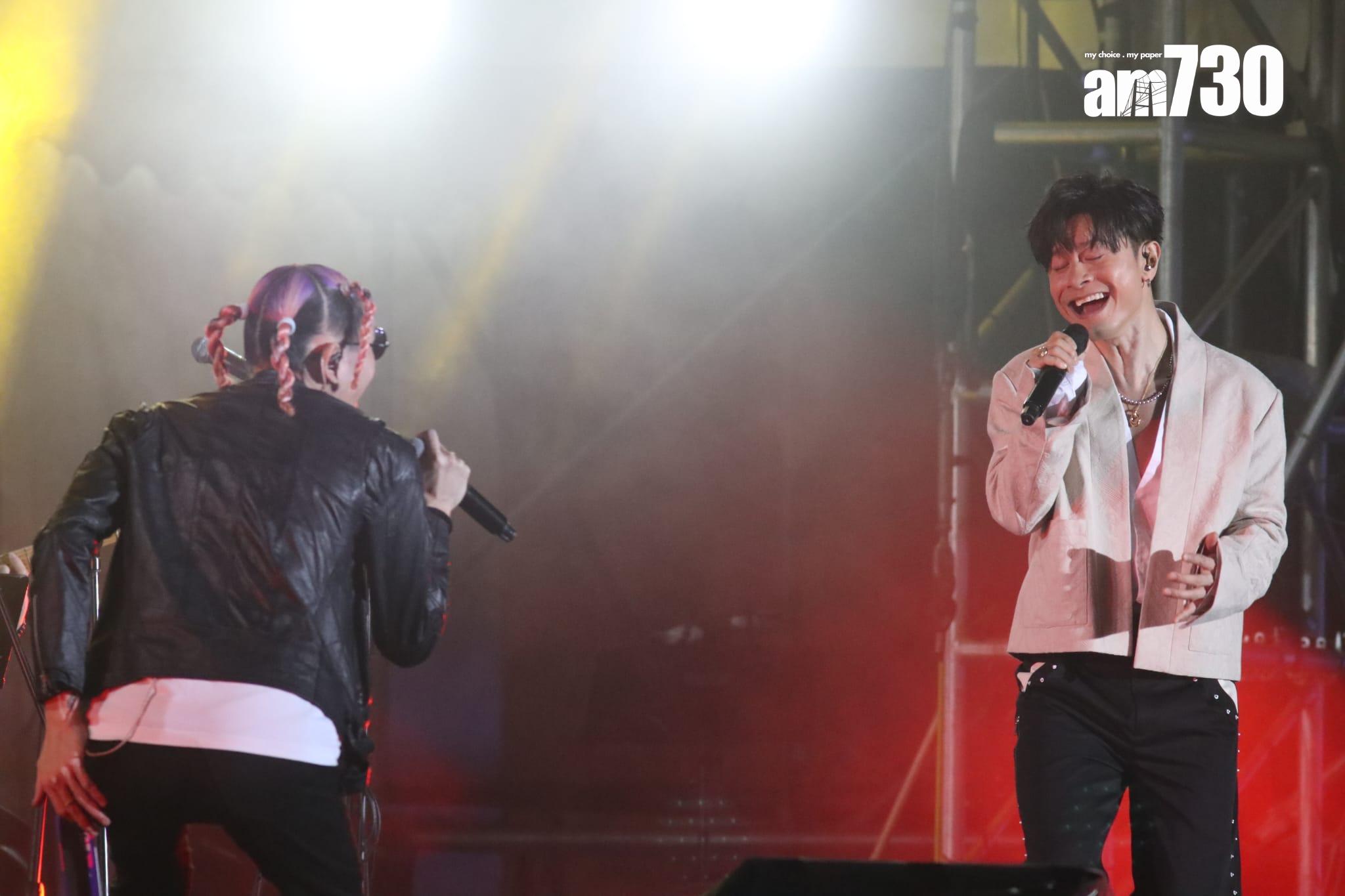 陳健安(On仔)與R.O.O.T在《POPFEST HKT西九音樂節:越流行》首度合作。(鍾式明攝)