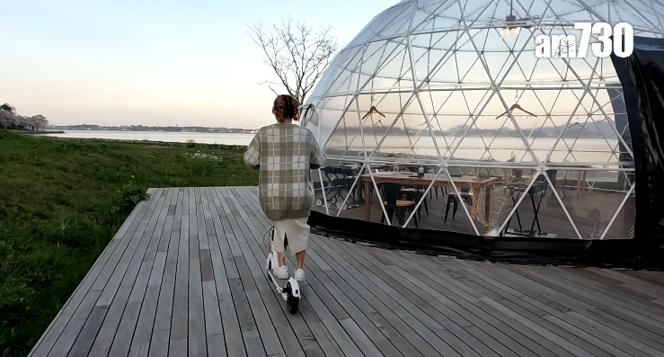 營地提供免費租借Scooter的服務。