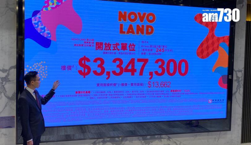 新盤開價|NOVO LAND第2A期首推186伙 最平334萬 折實均呎13598元