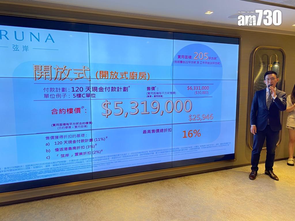 新盤開價|鴨脷洲弦岸首推50伙 開放式戶最平532萬 折實均呎26862元