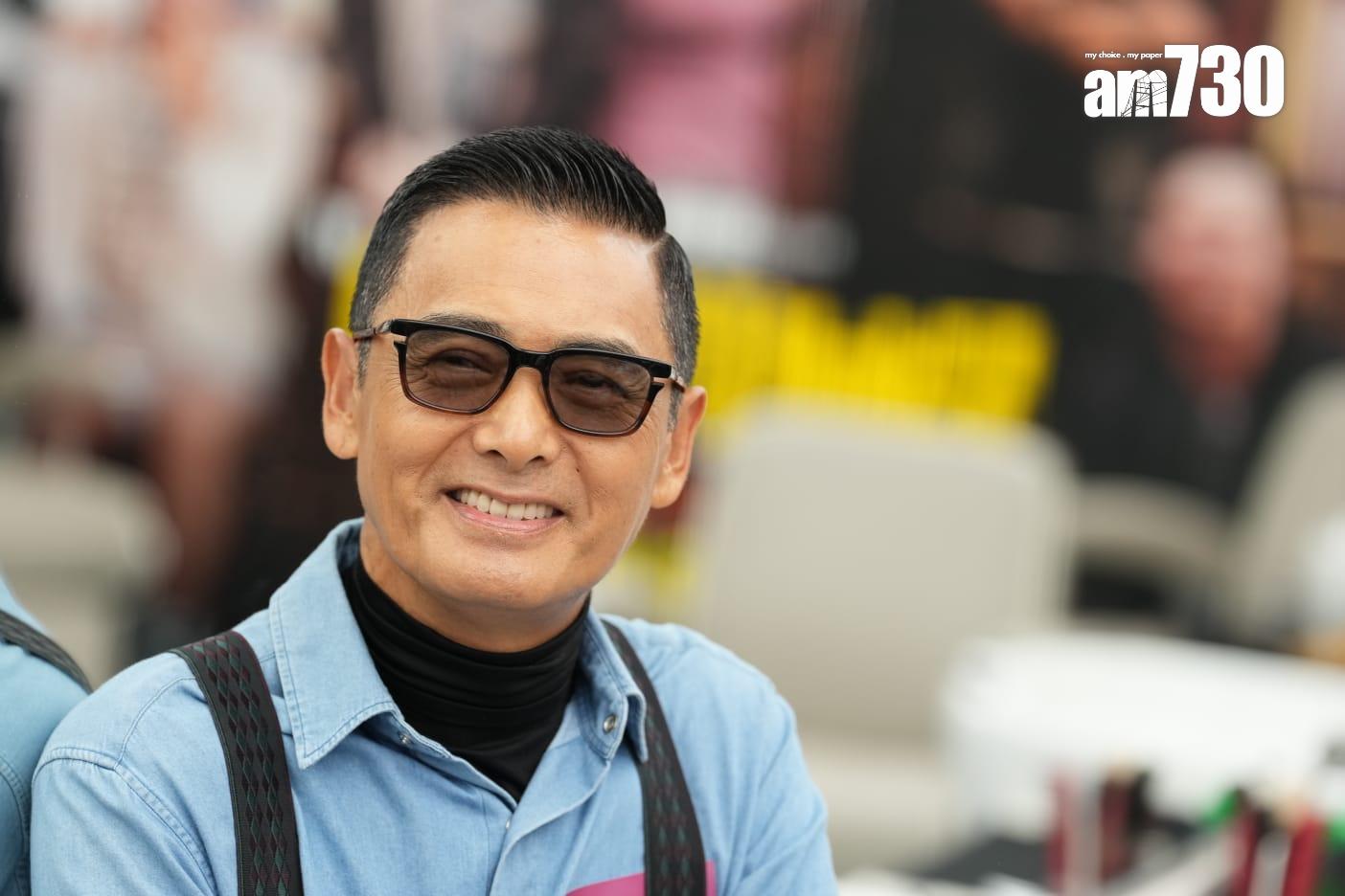 影帝周潤發今日在活動上發揮幽默本色。 (陳奕釗攝)