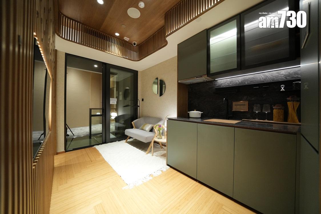 示範單位|筲箕灣新盤傲華324方呎連裝修一房 睡房採雙趟門設計 配時尚型格綠廚櫃(多圖)