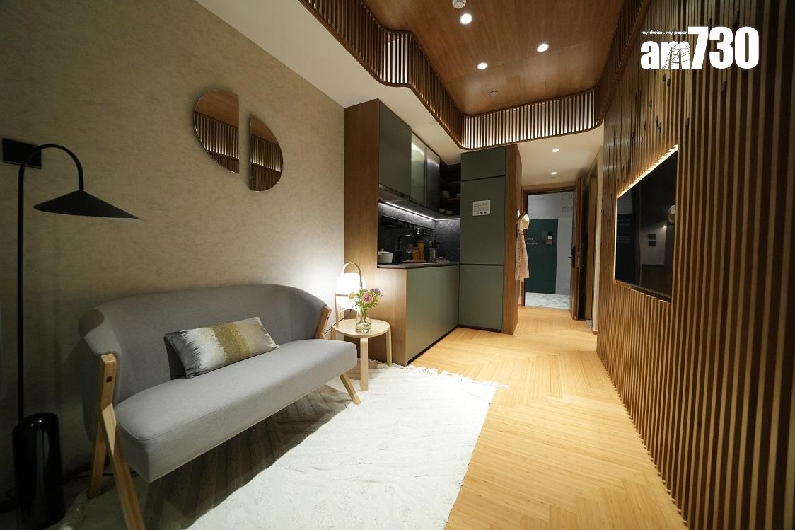 示範單位|筲箕灣新盤傲華324方呎連裝修一房 睡房採雙趟門設計 配時尚型格綠廚櫃(多圖)