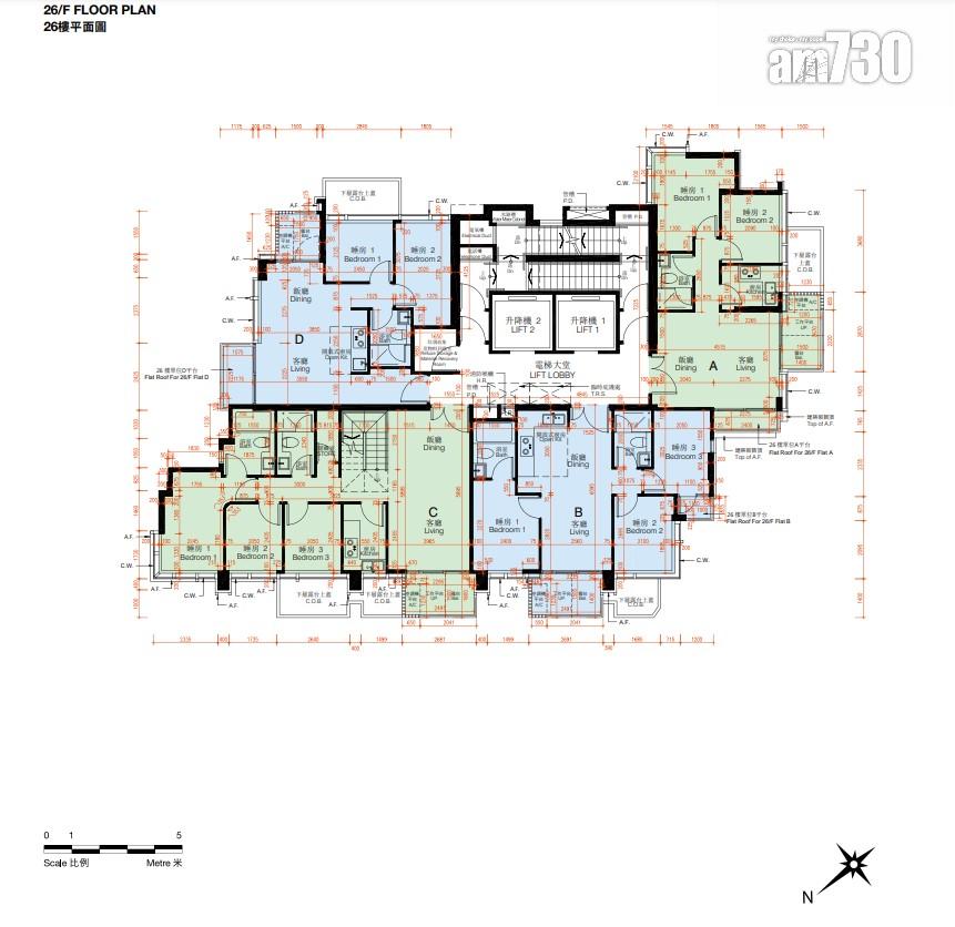 新盤樓書|筲箕灣傲華面積190至737方呎 標準戶主攻一房