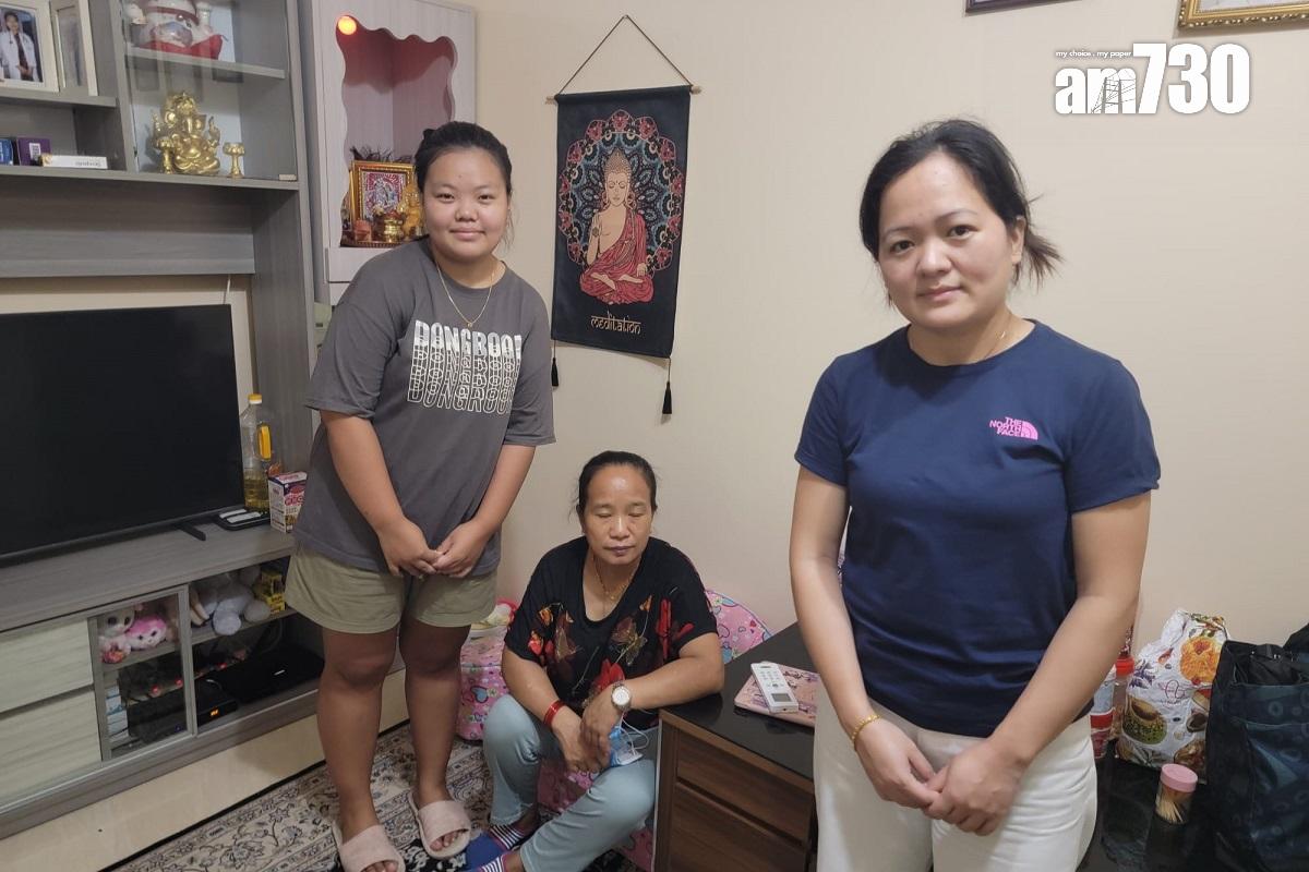 戶主Gurung Preeti(右)事後向記者講述事發一刻。(鍾式明攝)