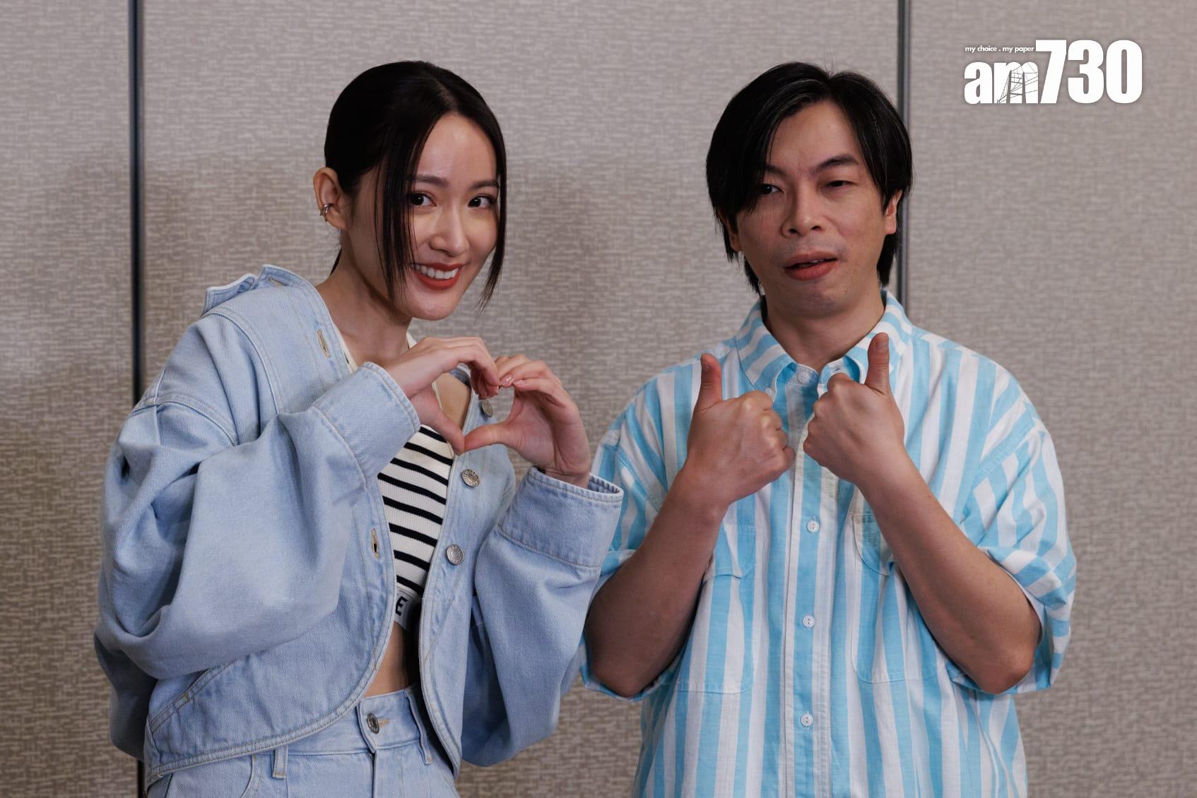 吳海昕與楊偉倫在舞台劇《Laugh Vacation》再度合作。(蘇文傑攝)