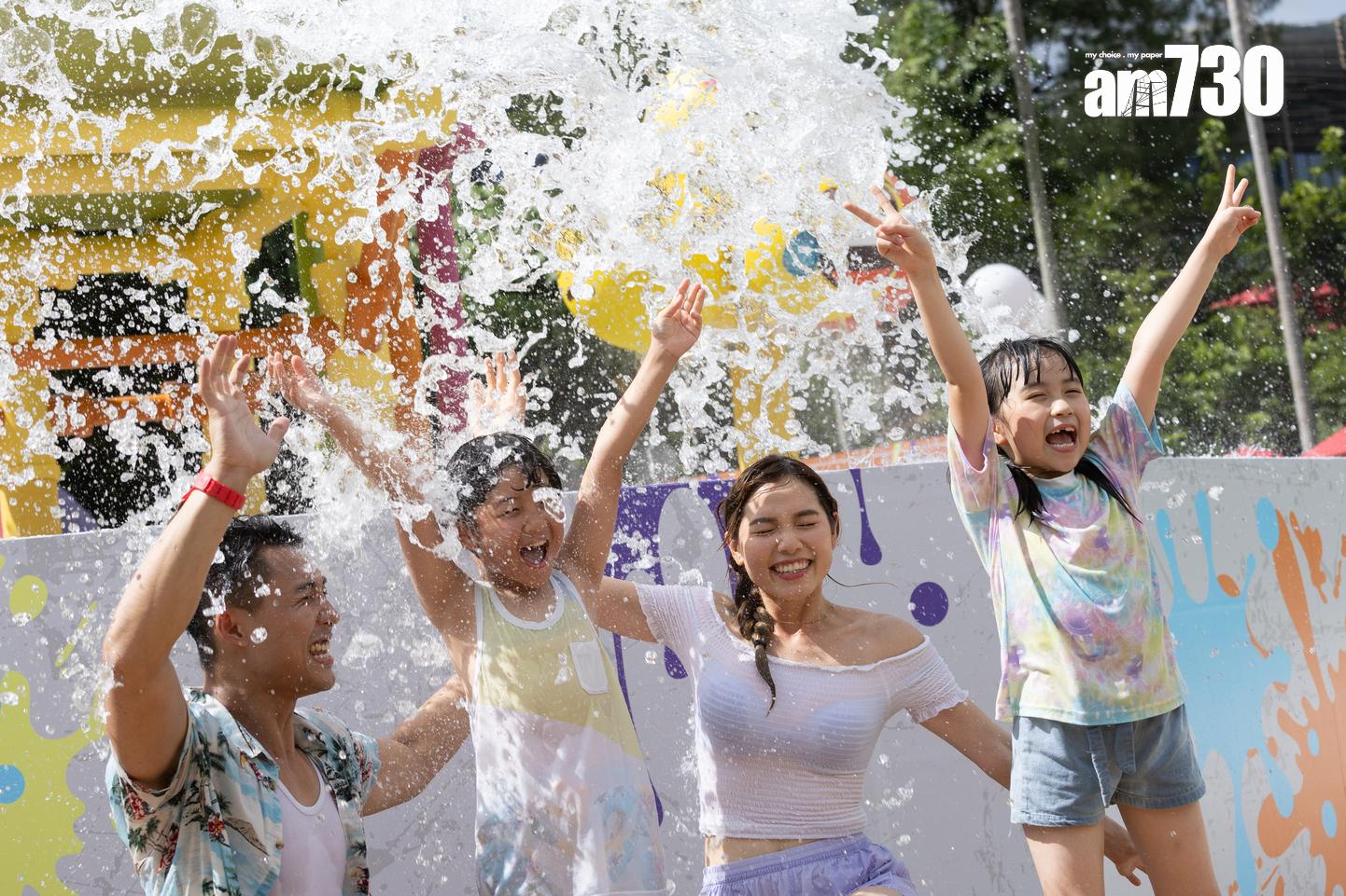 街頭水戰大激鬥 (蘇文傑攝)