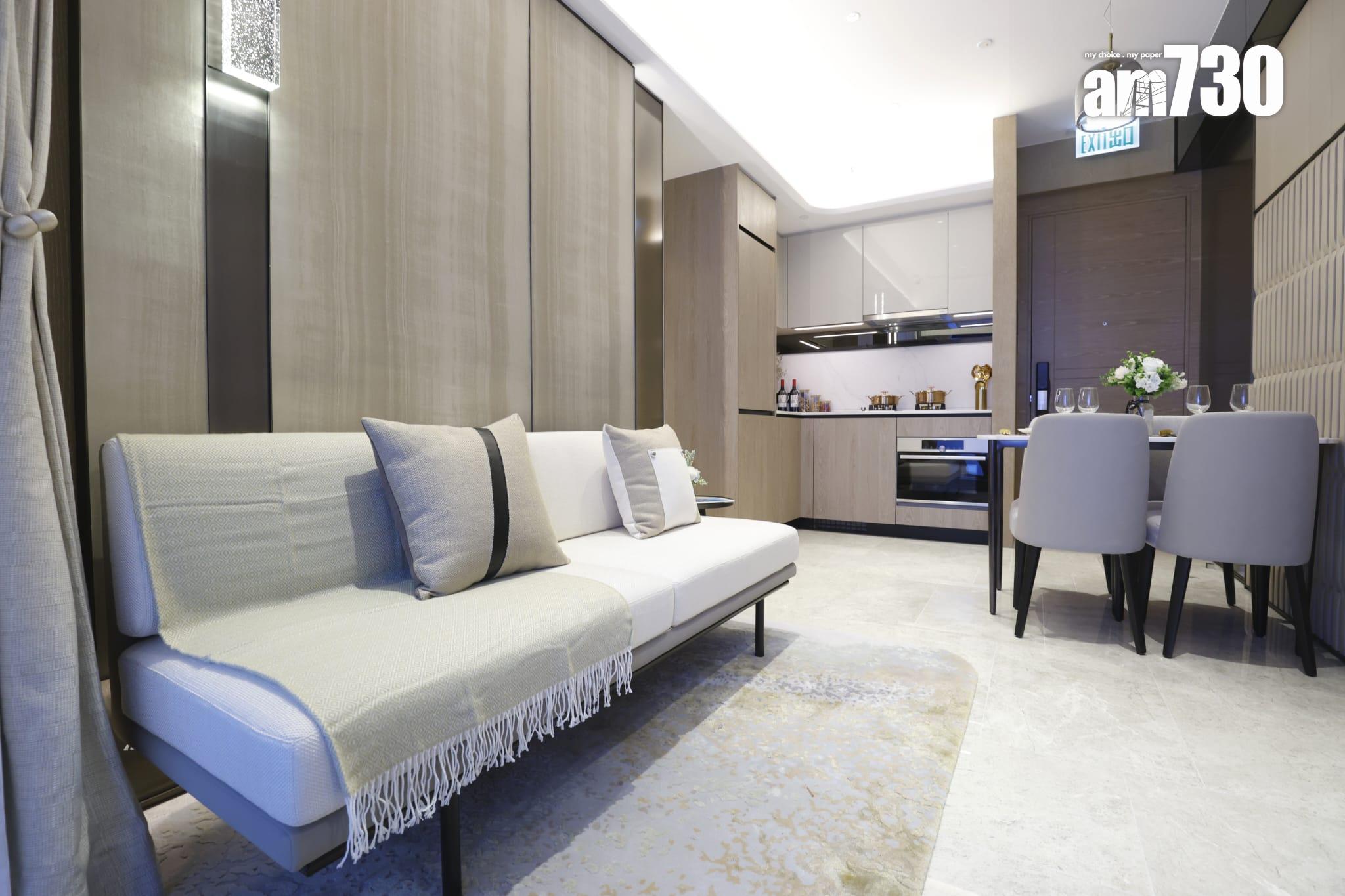 示範單位|滙都I連裝修經改動兩房 客飯廳長逾5米 特色牆別具風格(多圖)