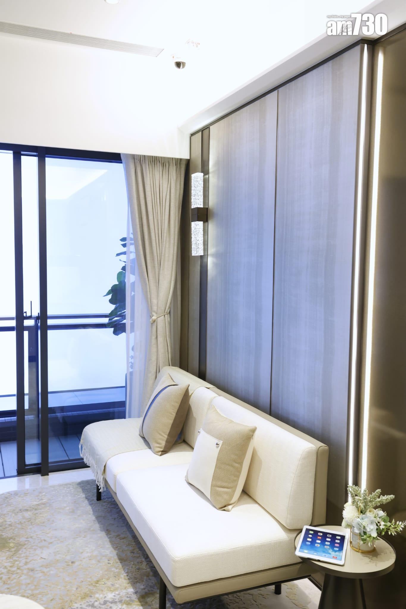 示範單位|滙都I連裝修經改動兩房 客飯廳長逾5米 特色牆別具風格(多圖)