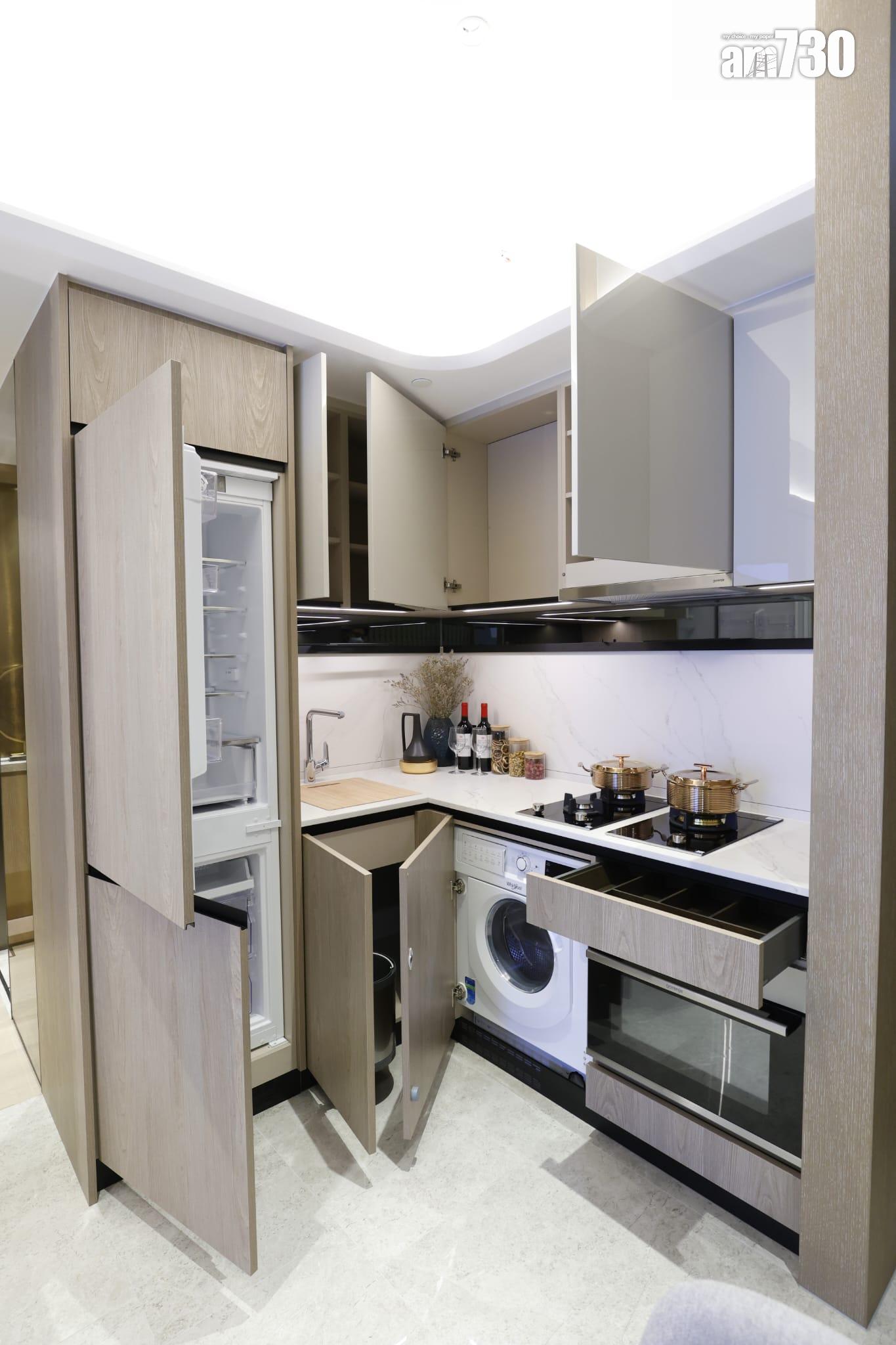 示範單位|滙都I連裝修經改動兩房 客飯廳長逾5米 特色牆別具風格(多圖)