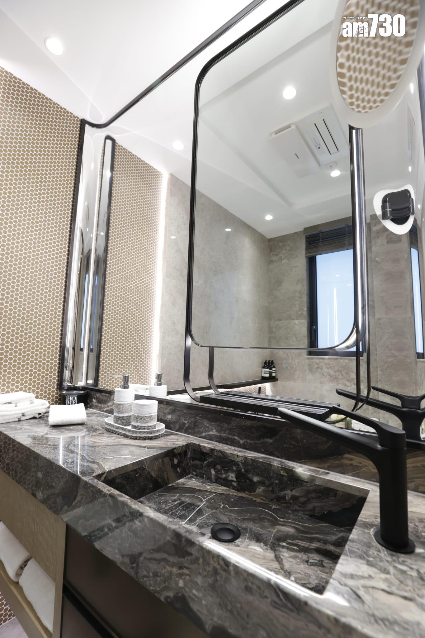 示範單位|滙都I連裝修經改動兩房 客飯廳長逾5米 特色牆別具風格(多圖)