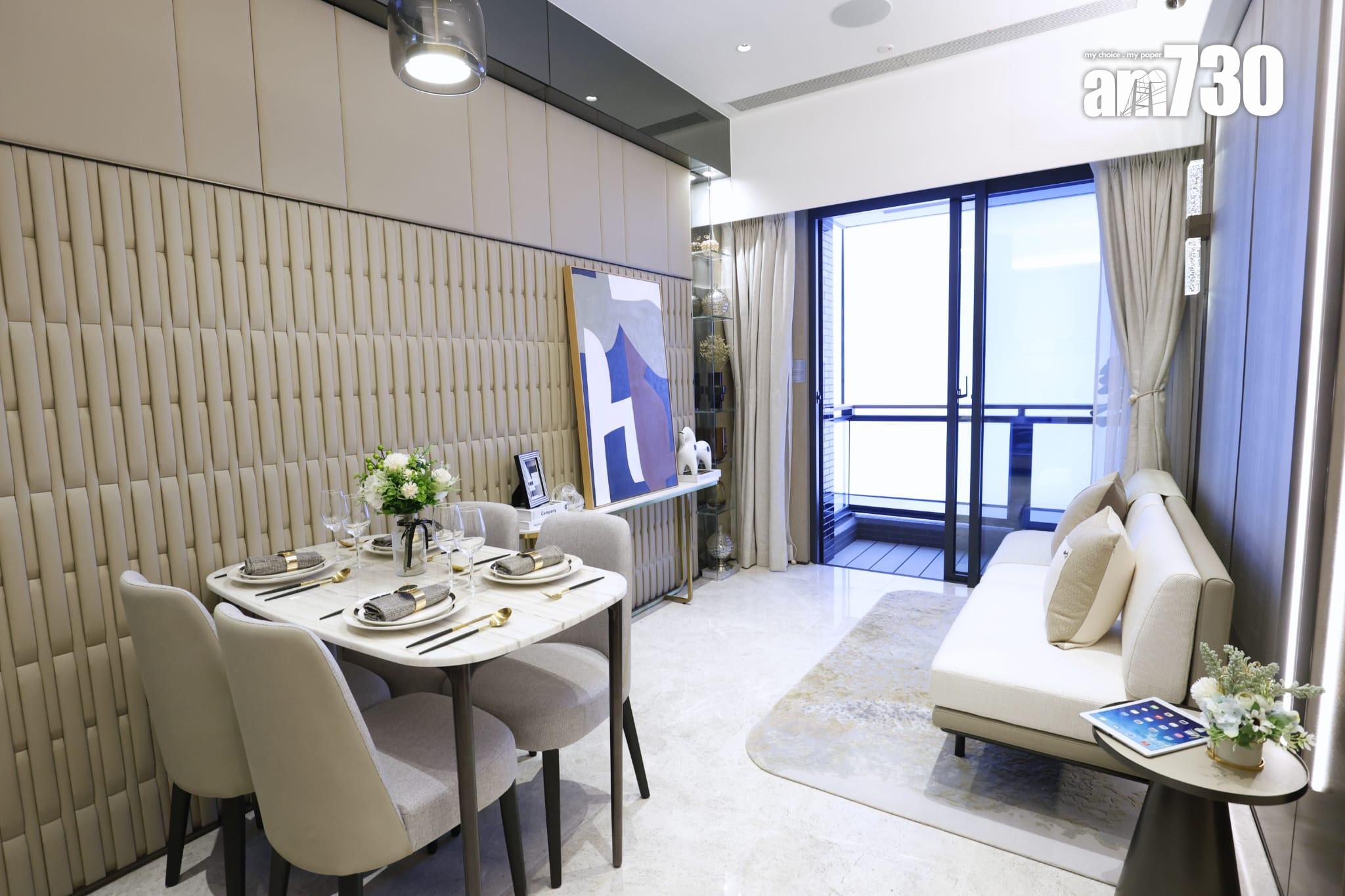 示範單位|滙都I連裝修經改動兩房 客飯廳長逾5米 特色牆別具風格(多圖)