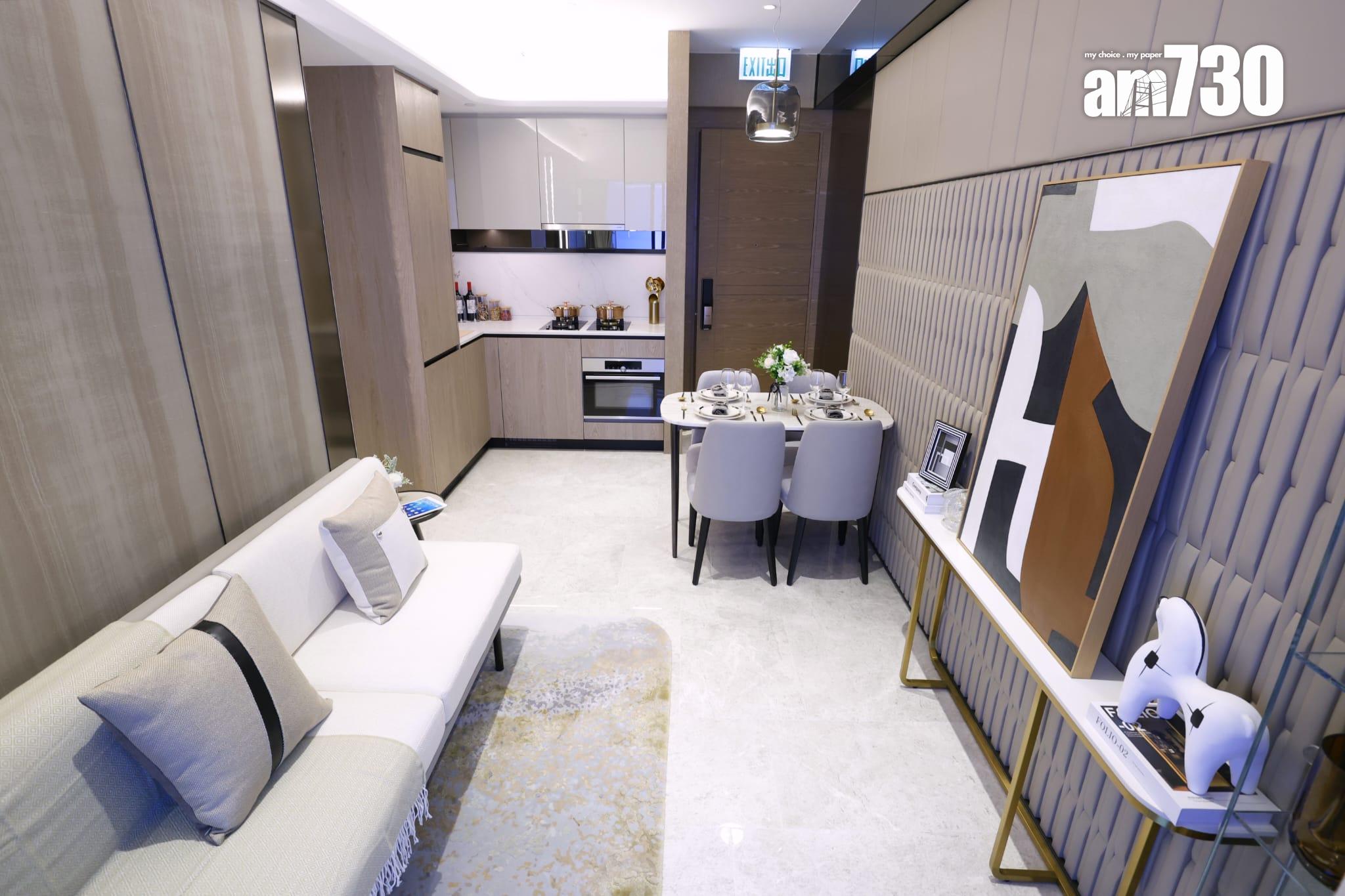 示範單位|滙都I連裝修經改動兩房 客飯廳長逾5米 特色牆別具風格(多圖)