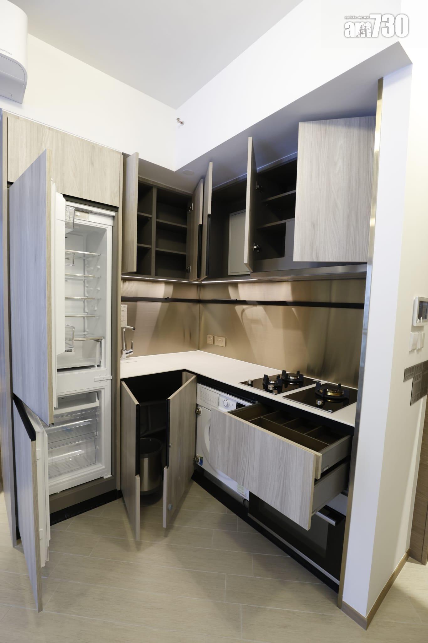 示範單位|滙都I連裝修經改動兩房 客飯廳長逾5米 特色牆別具風格(多圖)