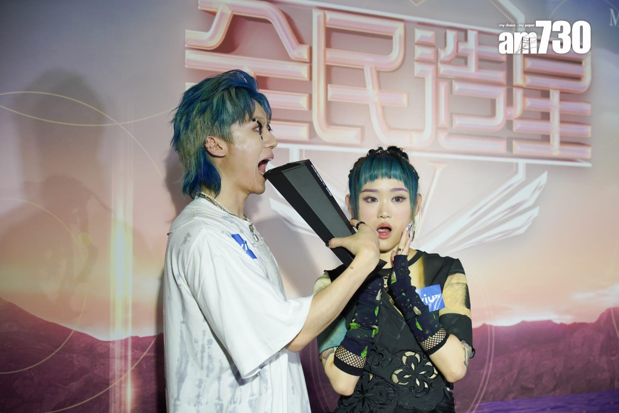 對於男友KC奪得亞軍,Win Win表示好驚喜又開心。(李睿哲攝)