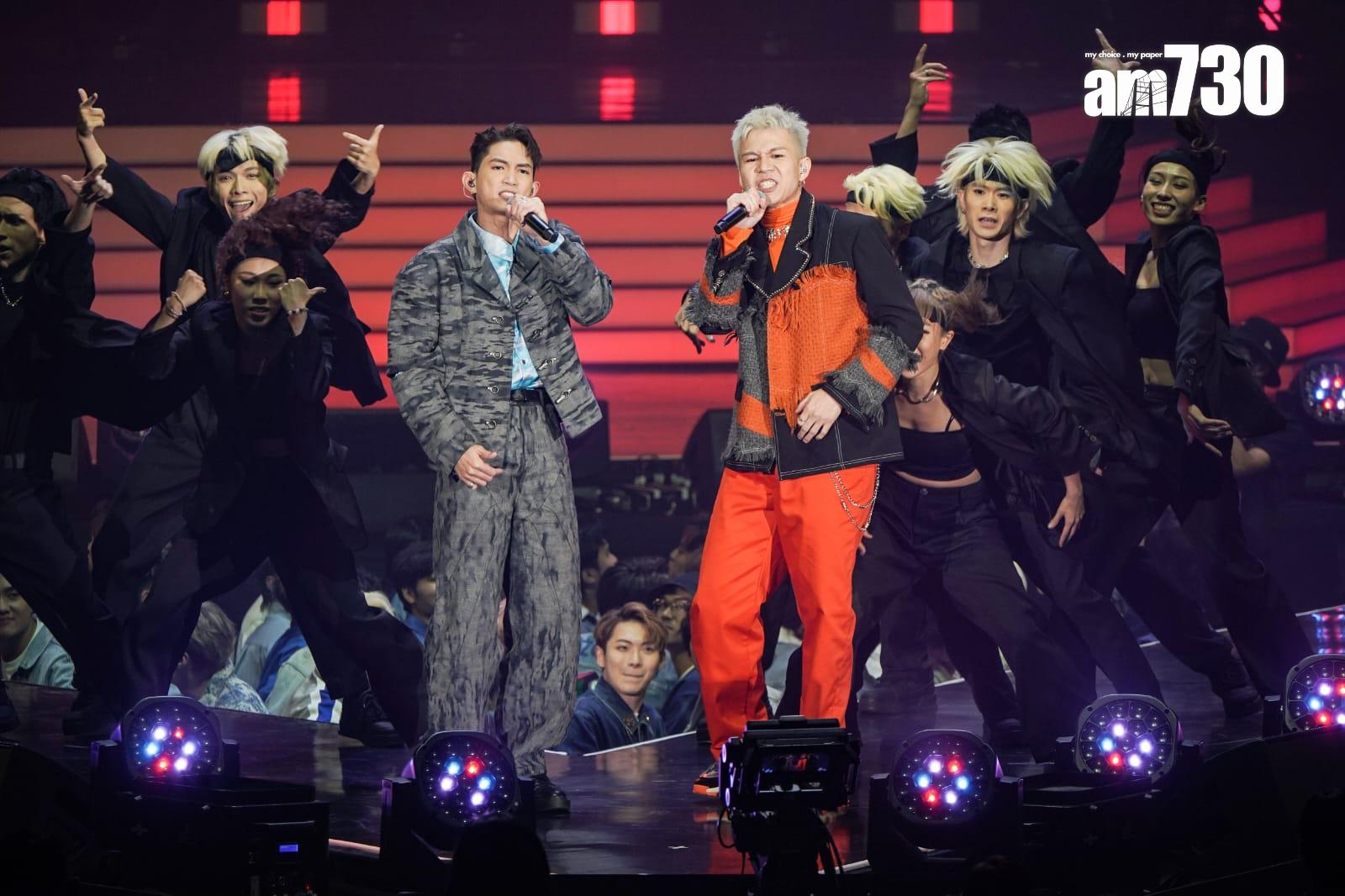 Tsoul跟Lokman表演時,台下一眾造星仔High爆跳舞。