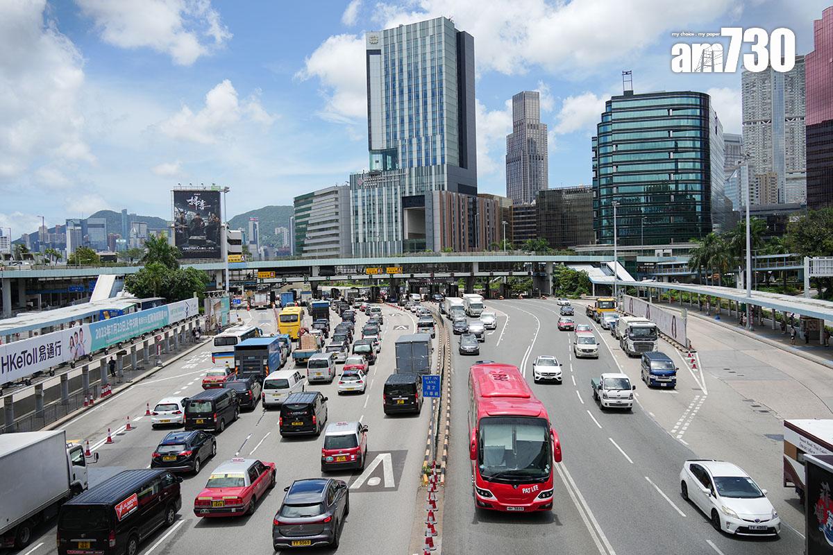 紅隧改用「易通行」前的交通情況。(資料圖片/李睿哲攝)