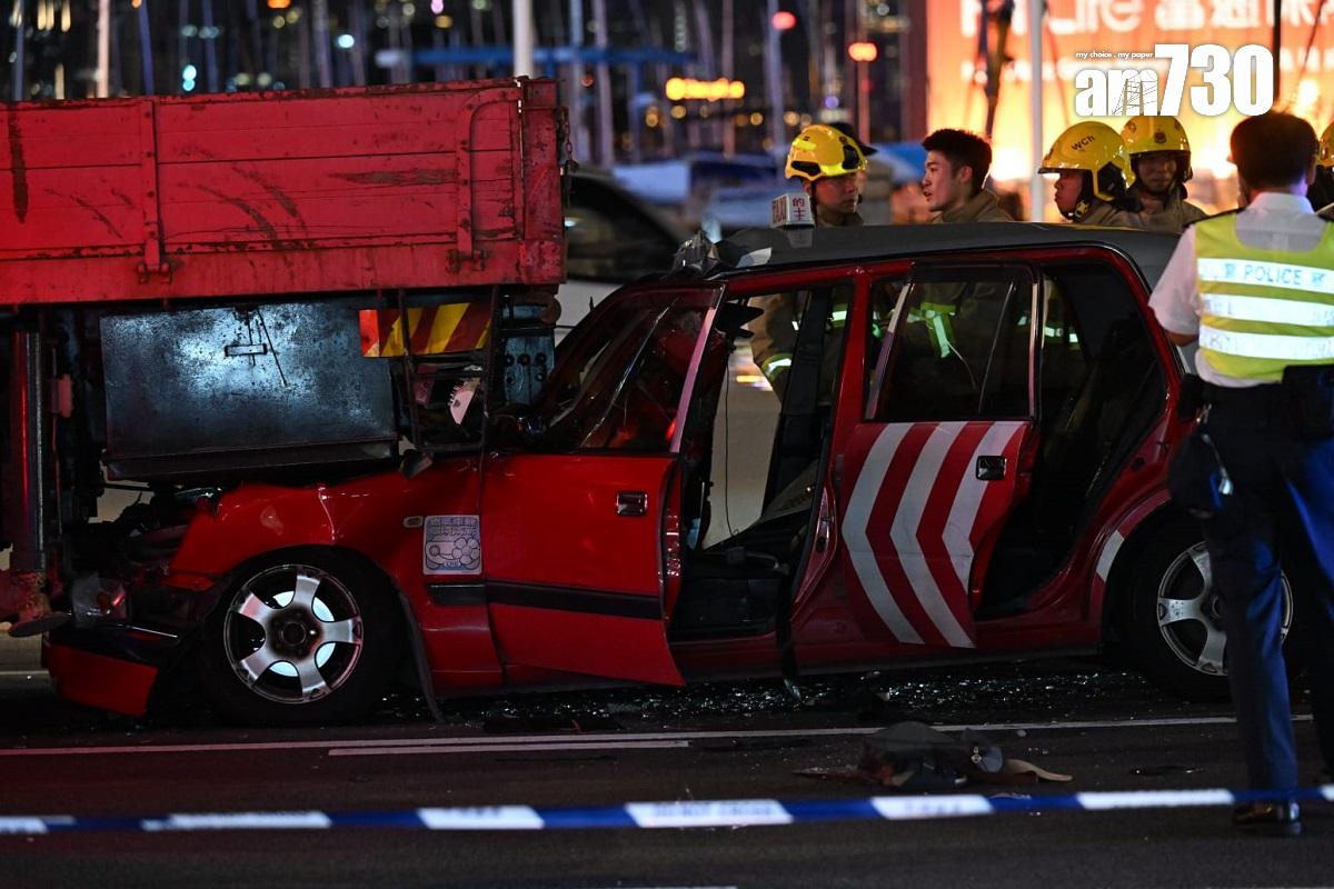 告士打道晚上發生致命交通意外。(陳奕釗攝)