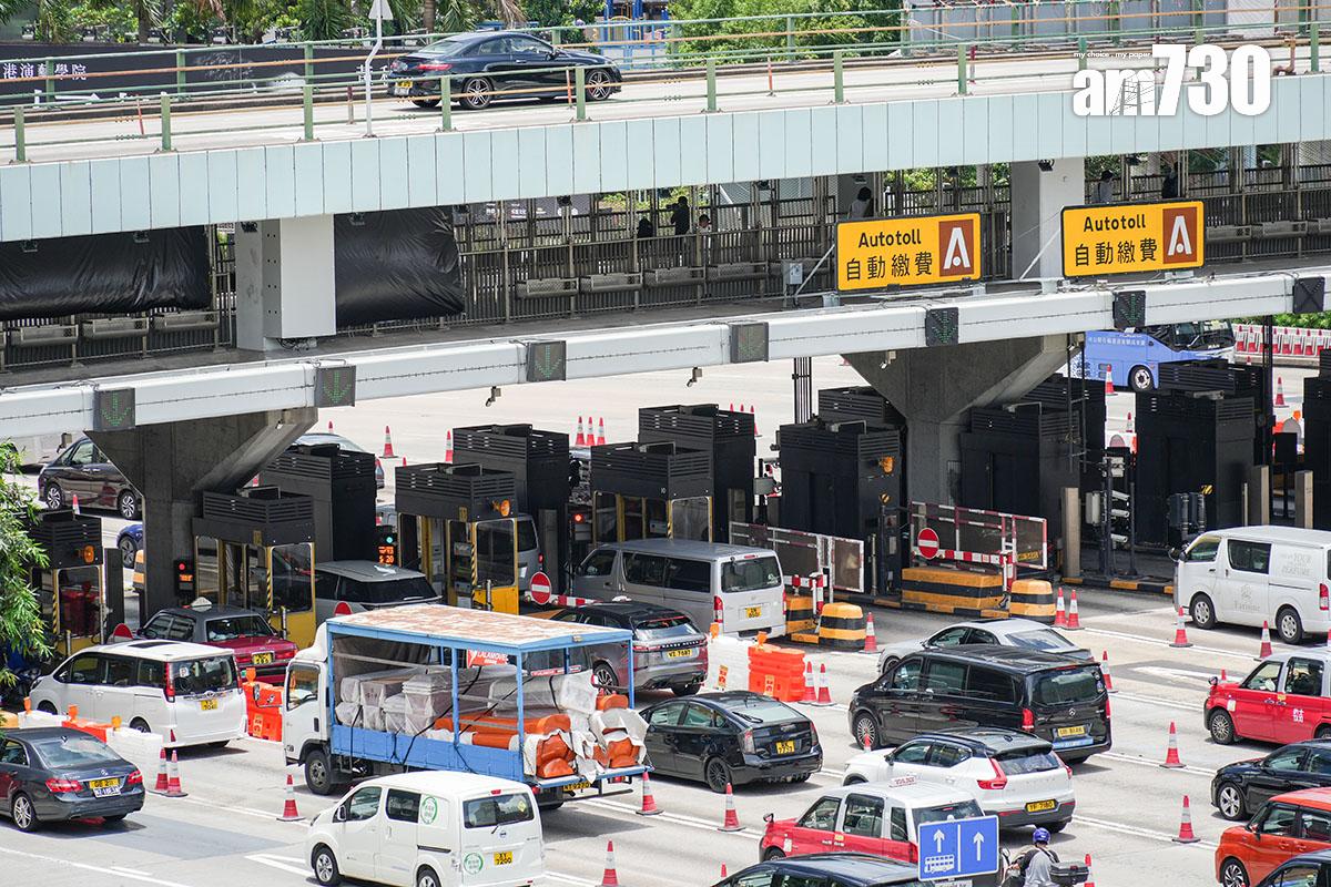 紅隧改用「易通行」前的交通情況。(資料圖片/李睿哲攝)