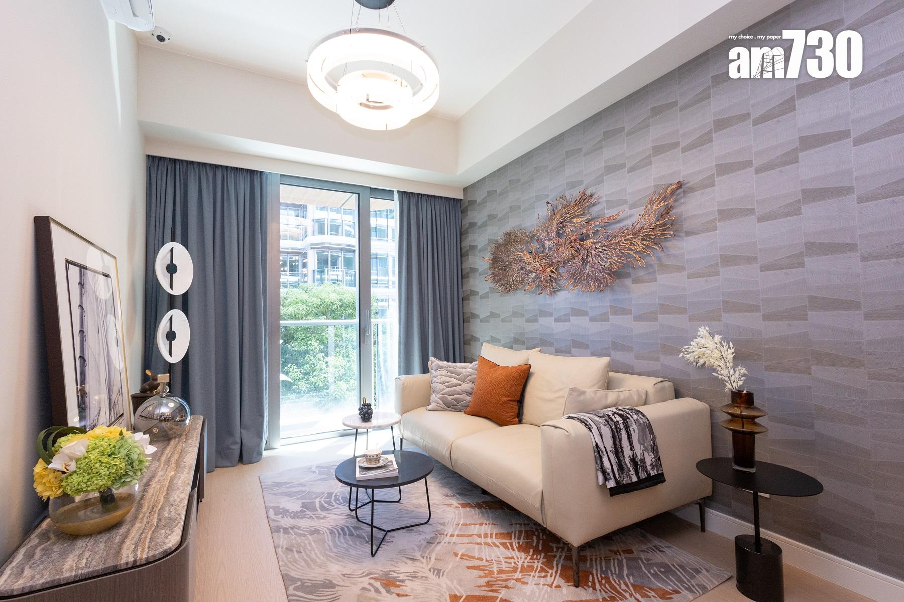 單位直擊|MONACO MARINE低座三房連傢俬示範單位 前臨園林池景|多圖