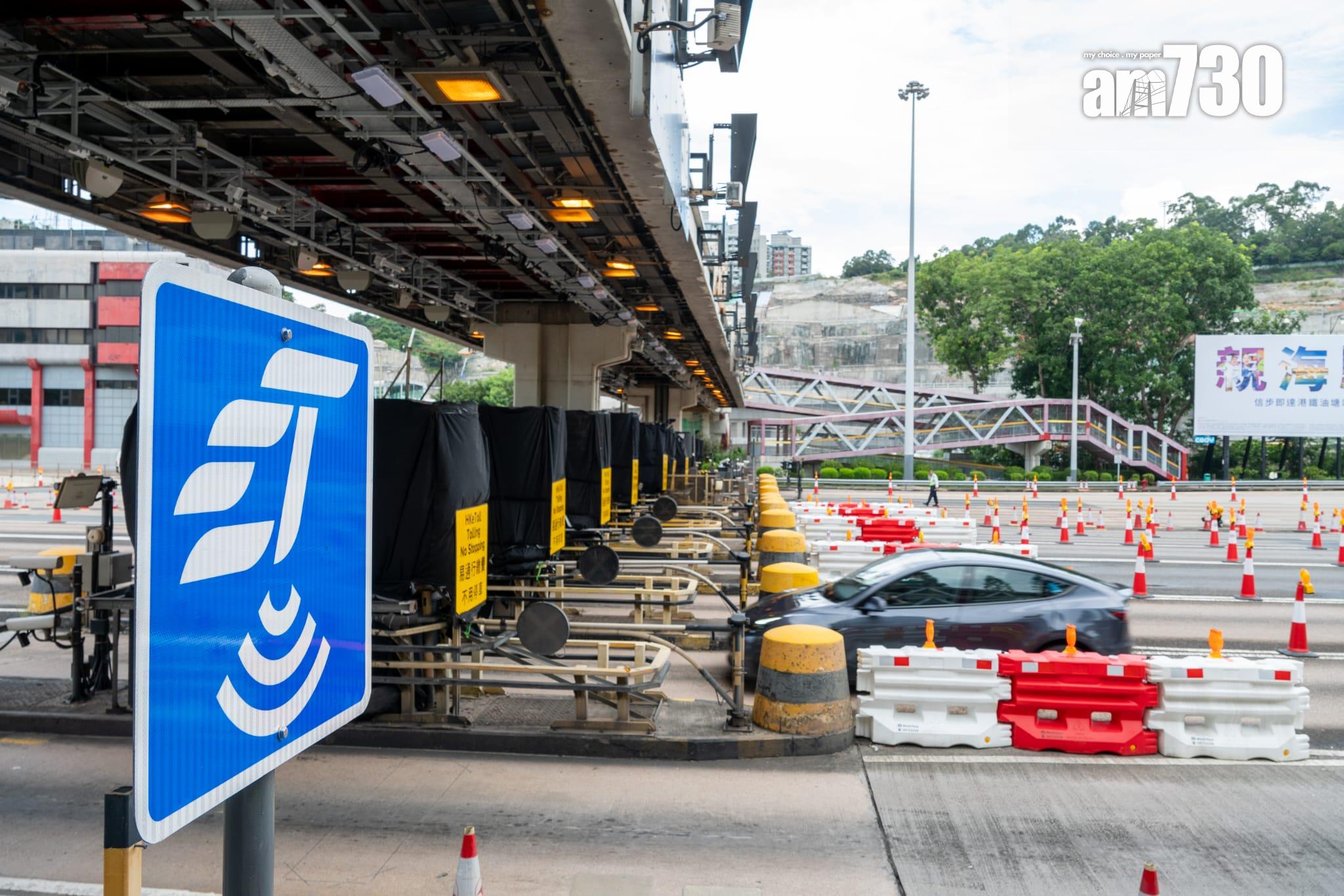 東隧清晨5時起實施「易通行」。(陳奕釗攝)