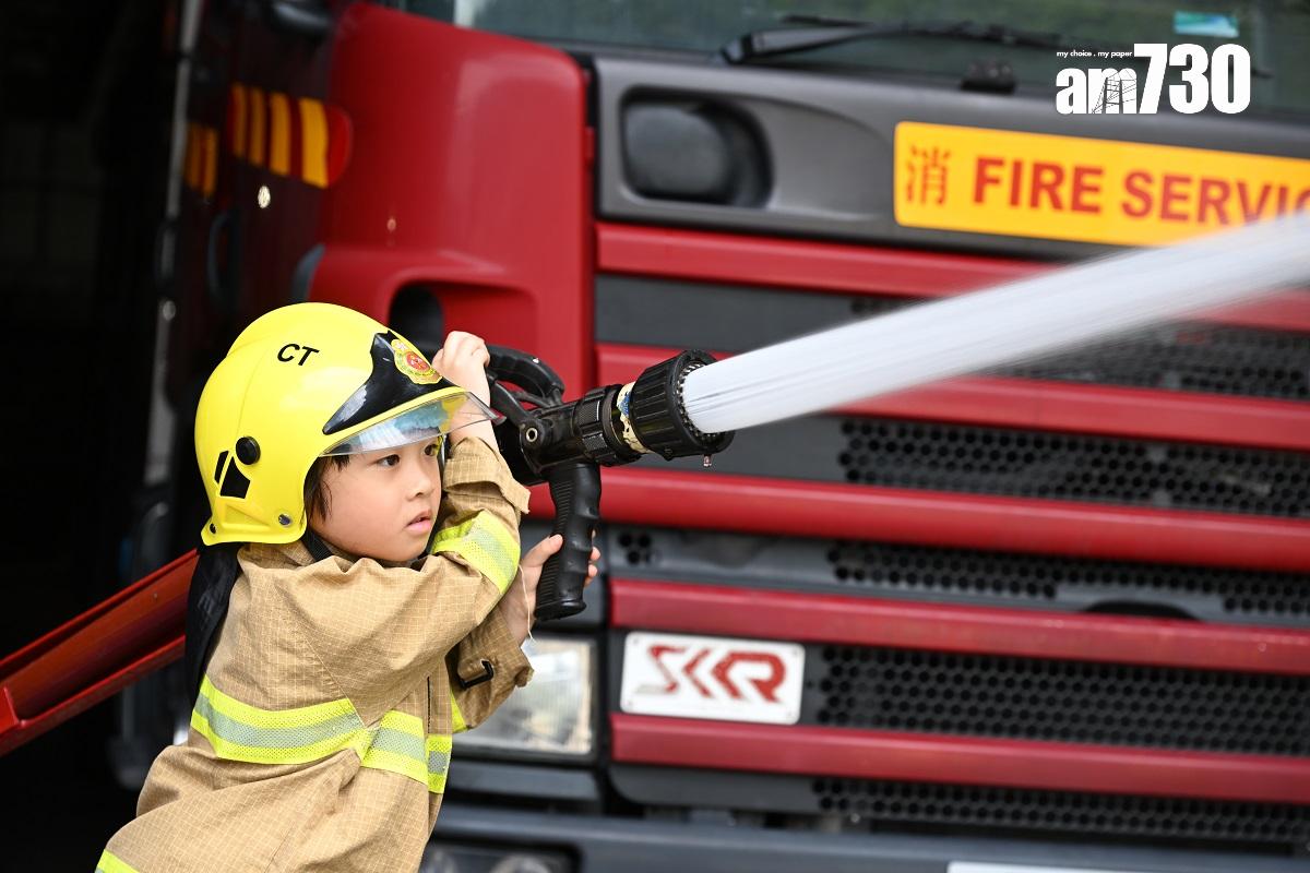 消防及救護學院舉行開放日。(陳奕釗攝)