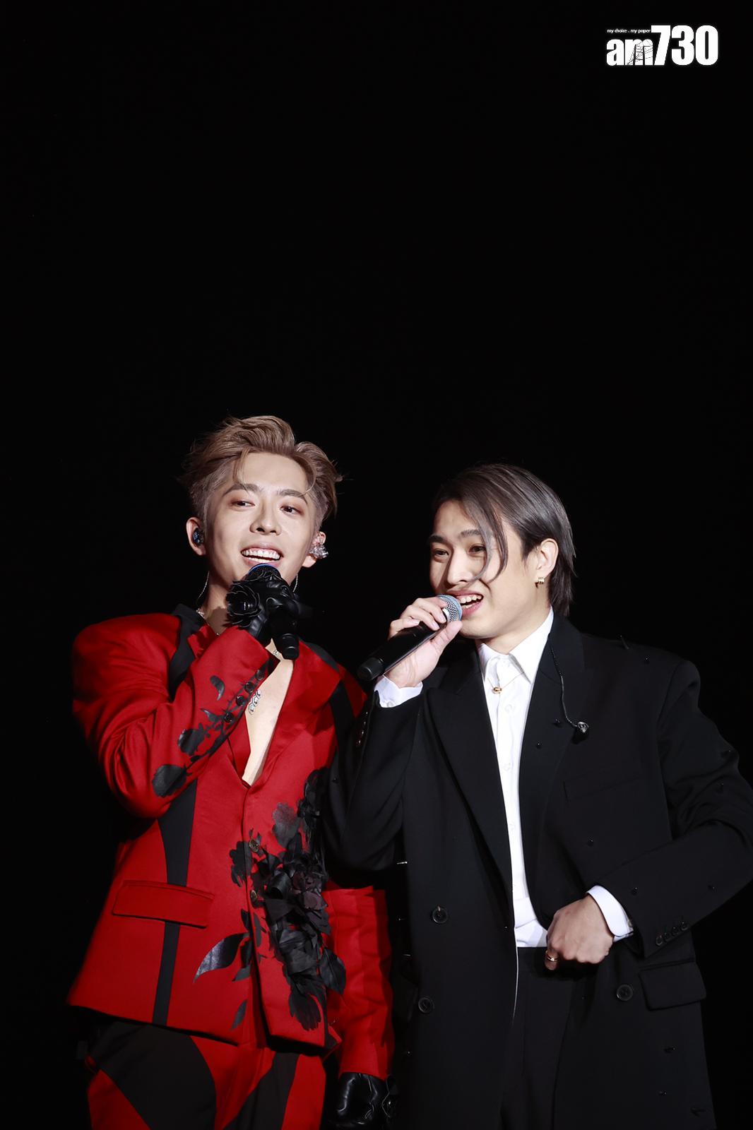 Jer柳應廷擔任Edan演唱會頭場嘉賓,兩人兄弟情深。(李睿哲攝)