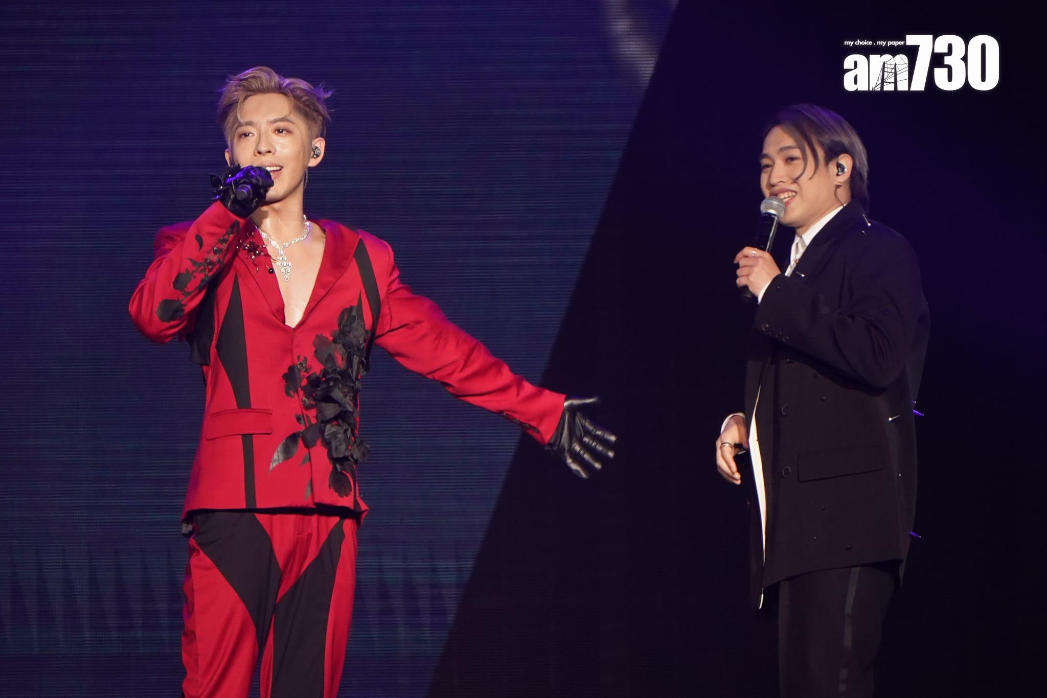 Jer柳應廷擔任Edan演唱會頭場嘉賓,Jerdan合體為fans送驚喜。(李睿哲攝)