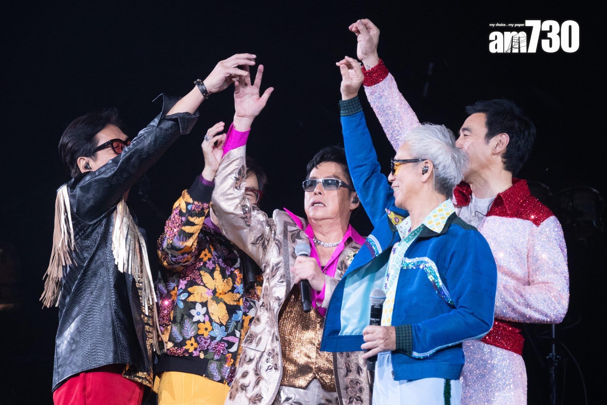 《溫拿情不變說再見演唱會》尾場。(蘇文傑攝)