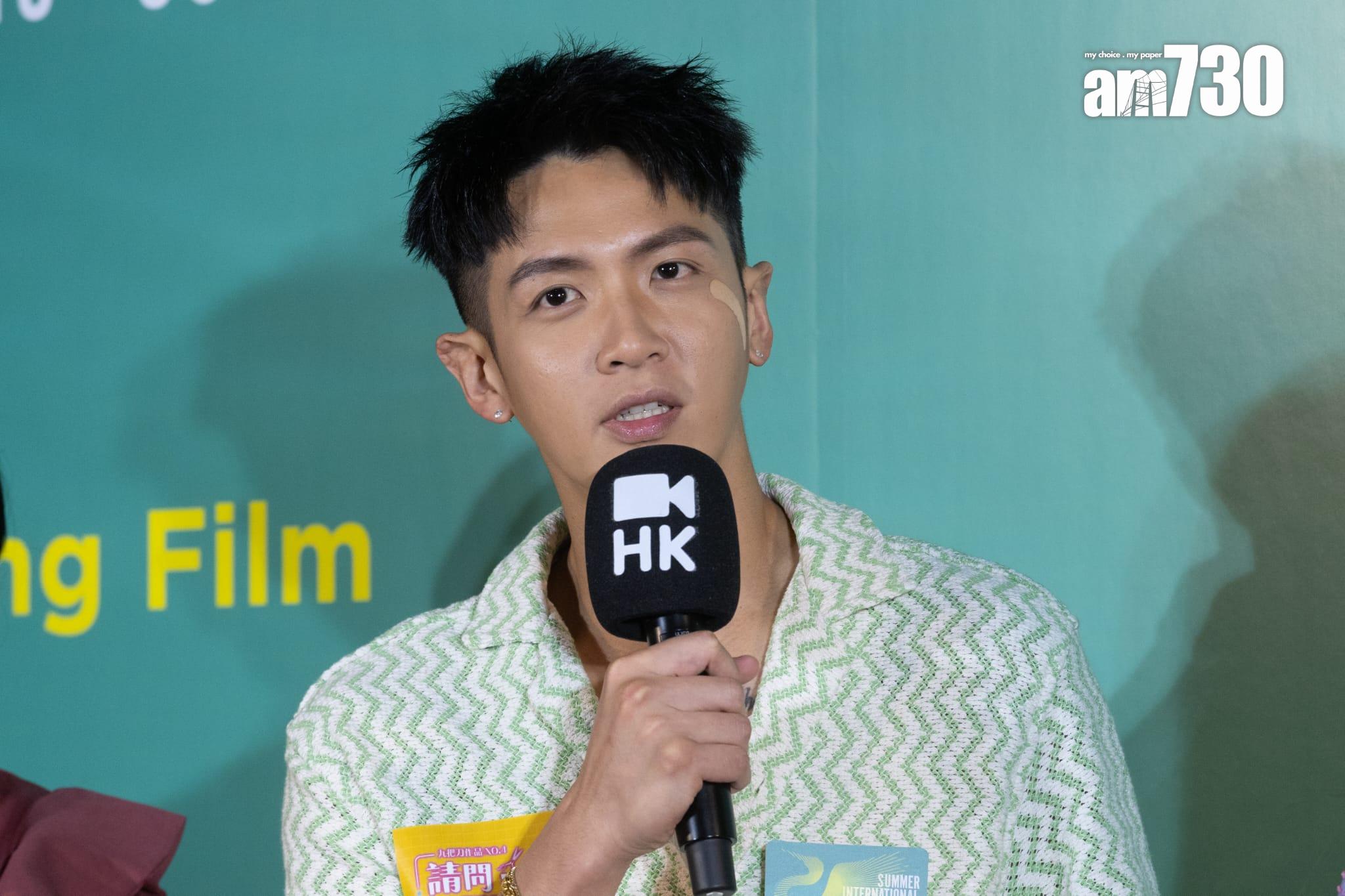 柯震東在《請問,還有哪裡需要加強》需赤裸上半身,他表示没刻意操肌。(蘇文傑攝)