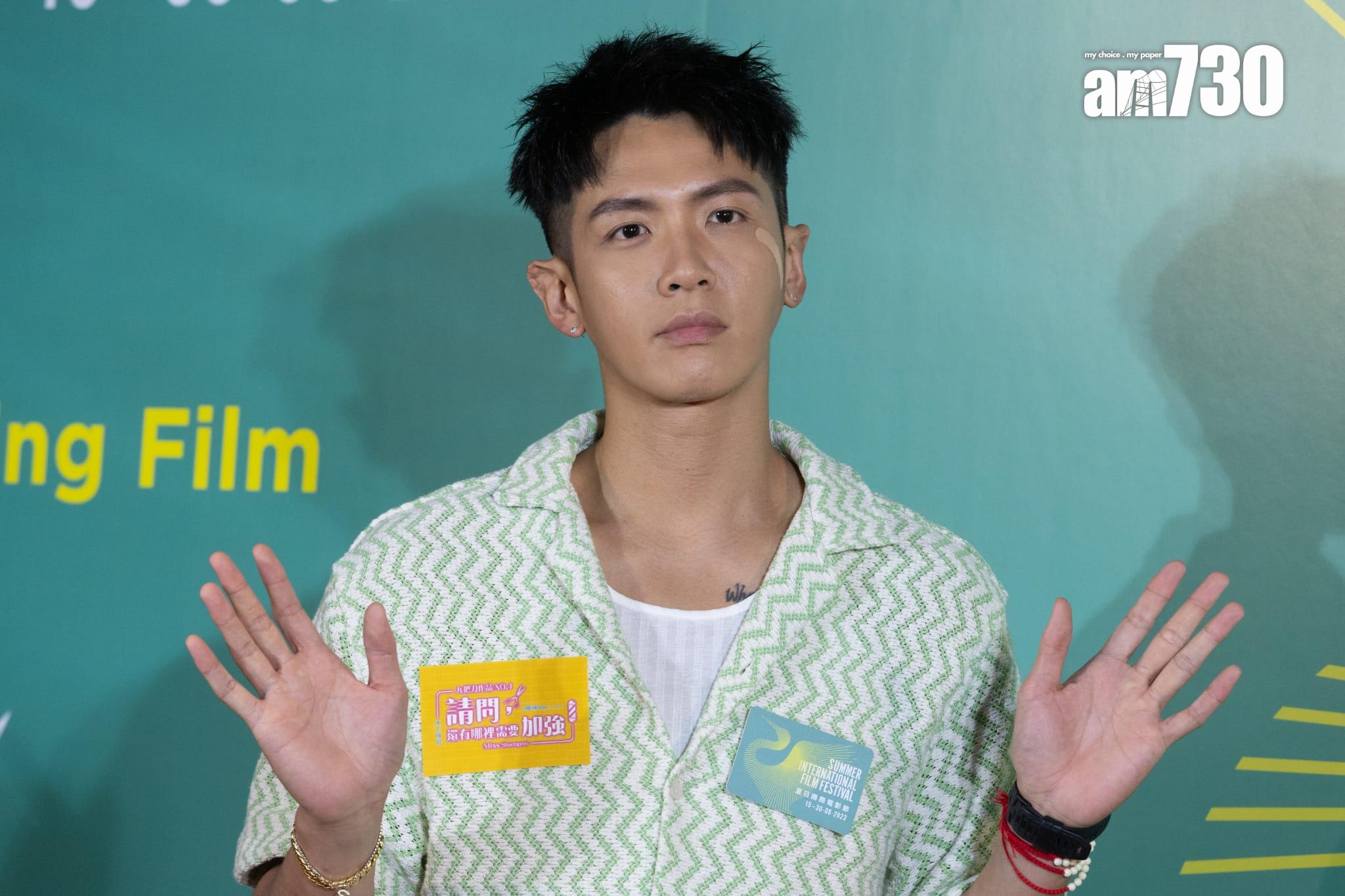 柯震東表示左臉已漸復修。(蘇文傑攝)