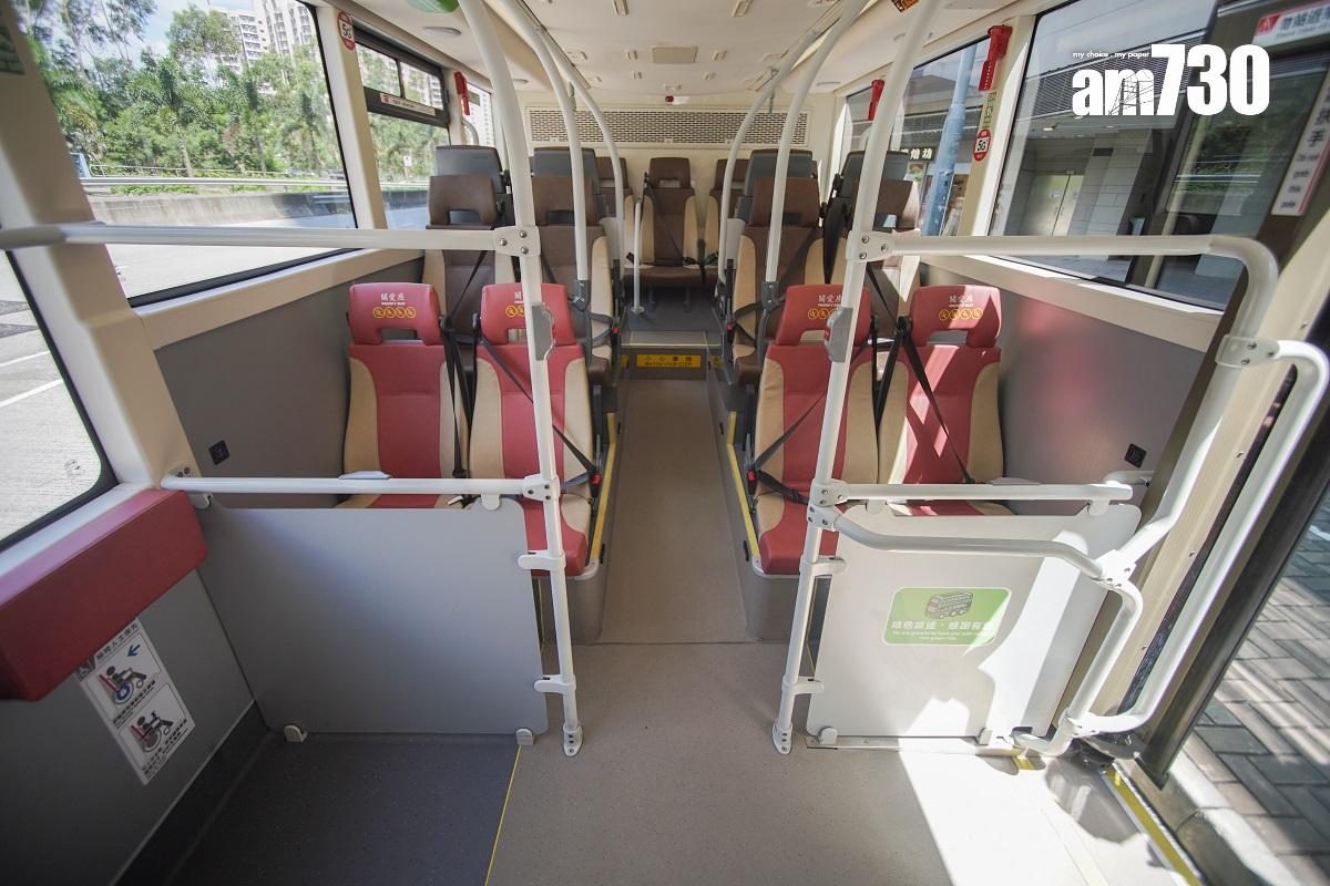 九巴引入的純電動雙層巴士車廂環境。(資料圖片/李睿哲攝)