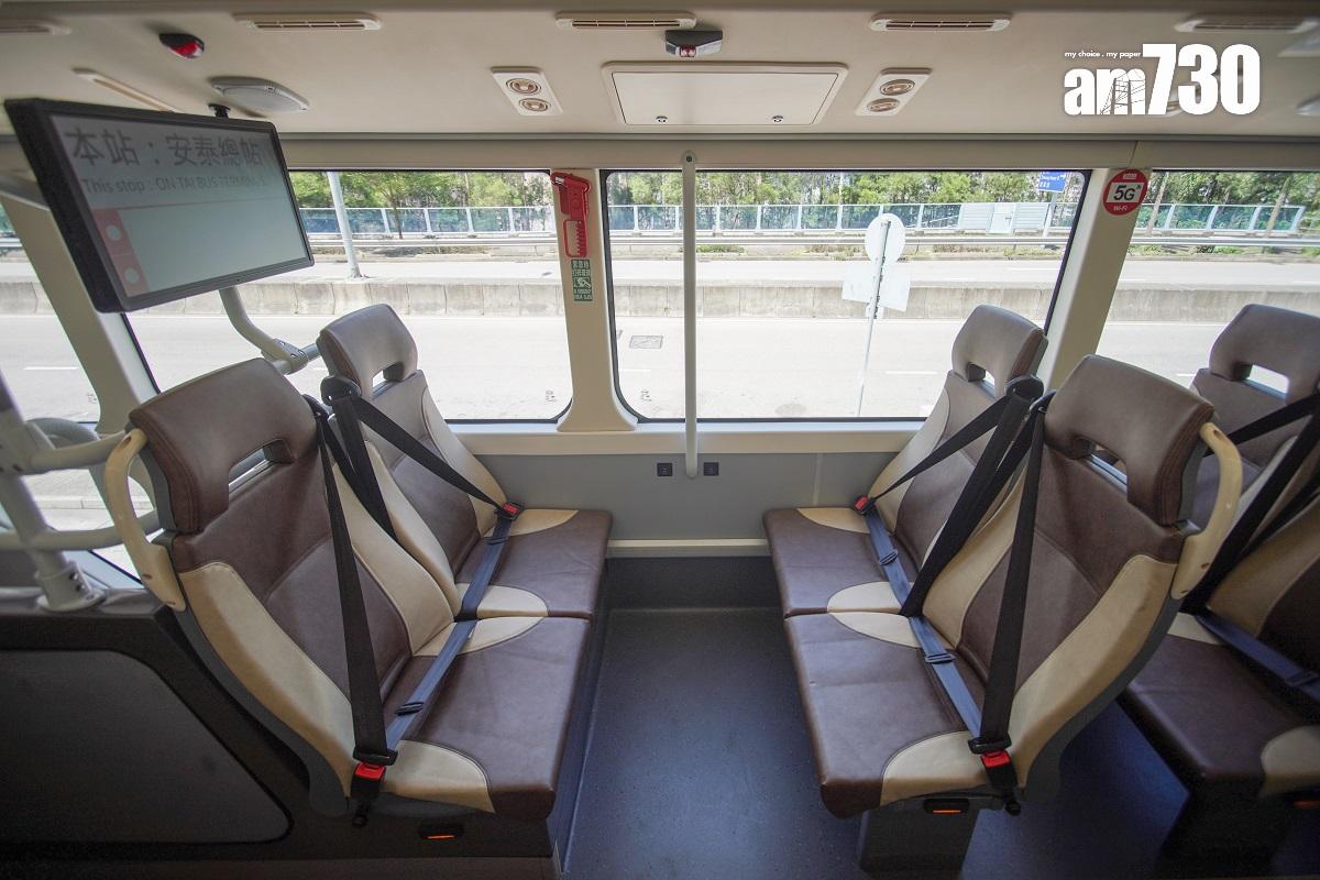 九巴引入的純電動雙層巴士車廂環境。(資料圖片/李睿哲攝)