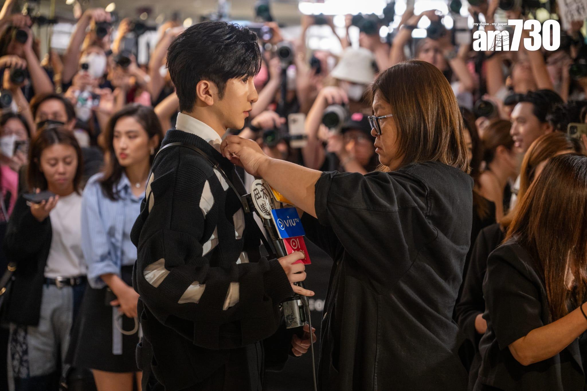 Anson Lo被花姐踢爆要食兩個飛機餐才夠飽。(陳奕釗攝)