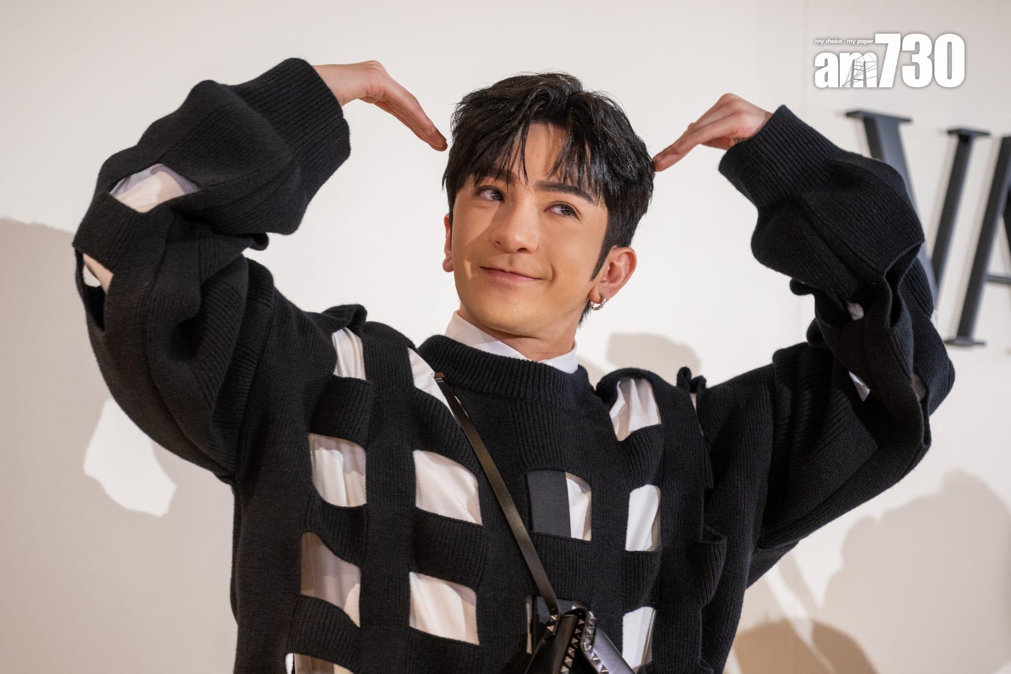 Anson Lo出發往澳洲拍團綜前,忙於各項錄音工作。(陳奕釗攝)