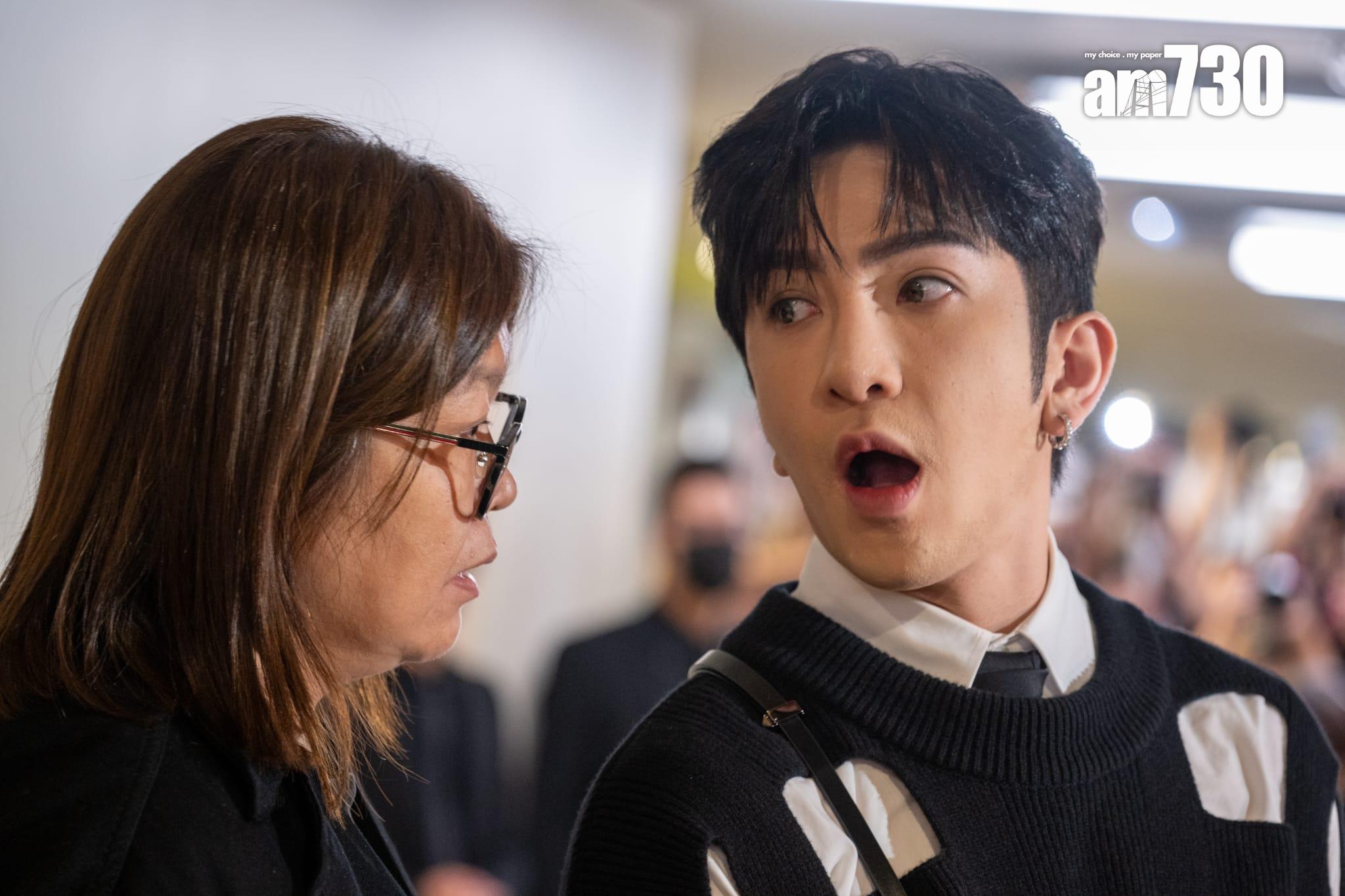 Anson Lo被花姐踢爆要食兩個飛機餐才夠飽。(陳奕釗攝)