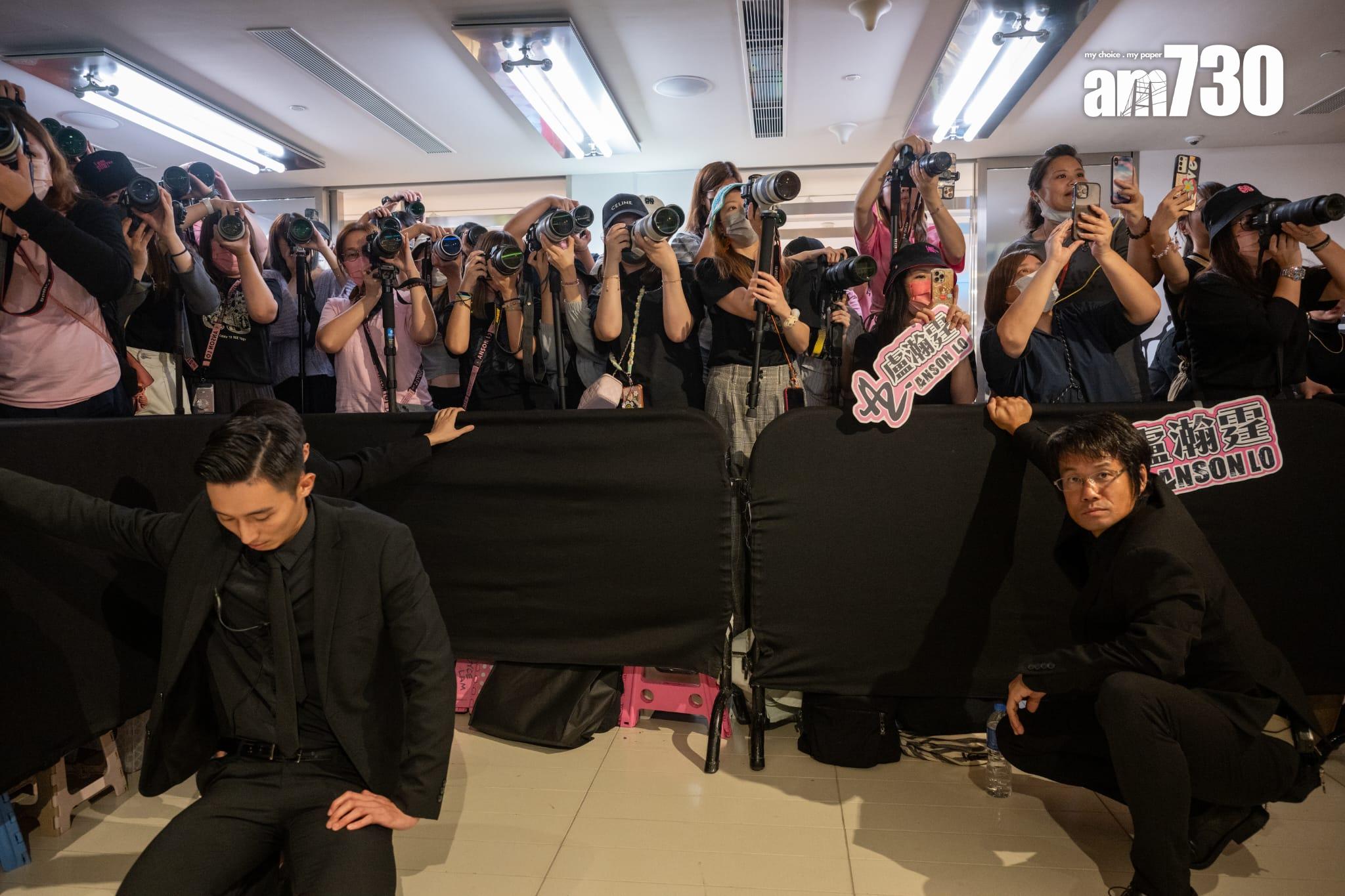 Anson Lo出席時尚品牌活動,大批「神徒」支持。(陳奕釗攝)