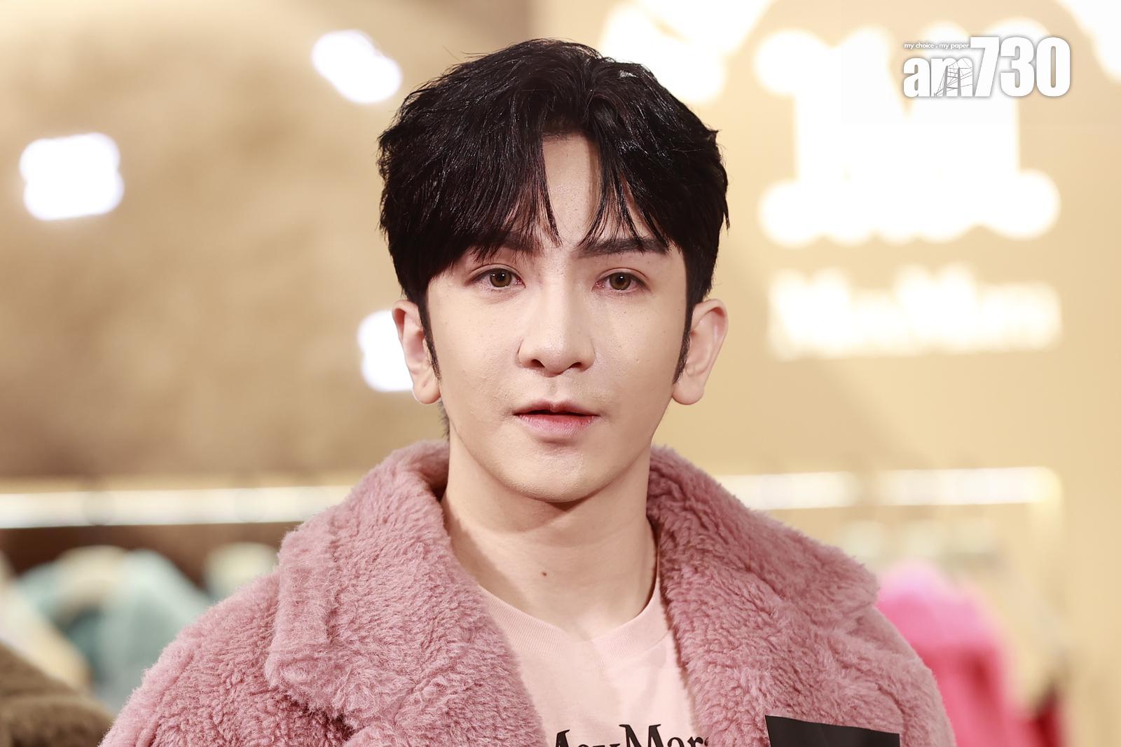 Anson Lo出席時尚品牌活動。(Kristy攝)