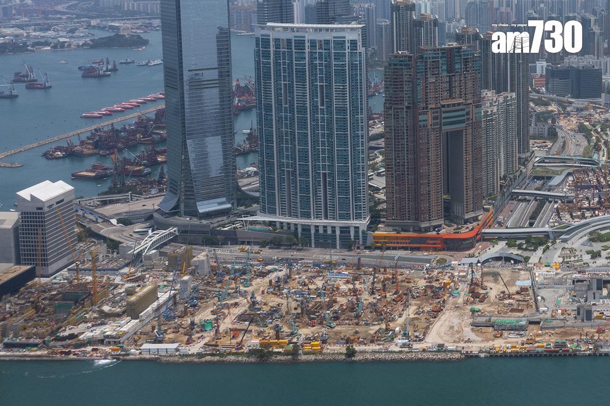 柯士甸道西一個西九文化區地盤,有工人懷疑吸入沼氣不治。(資料圖片)